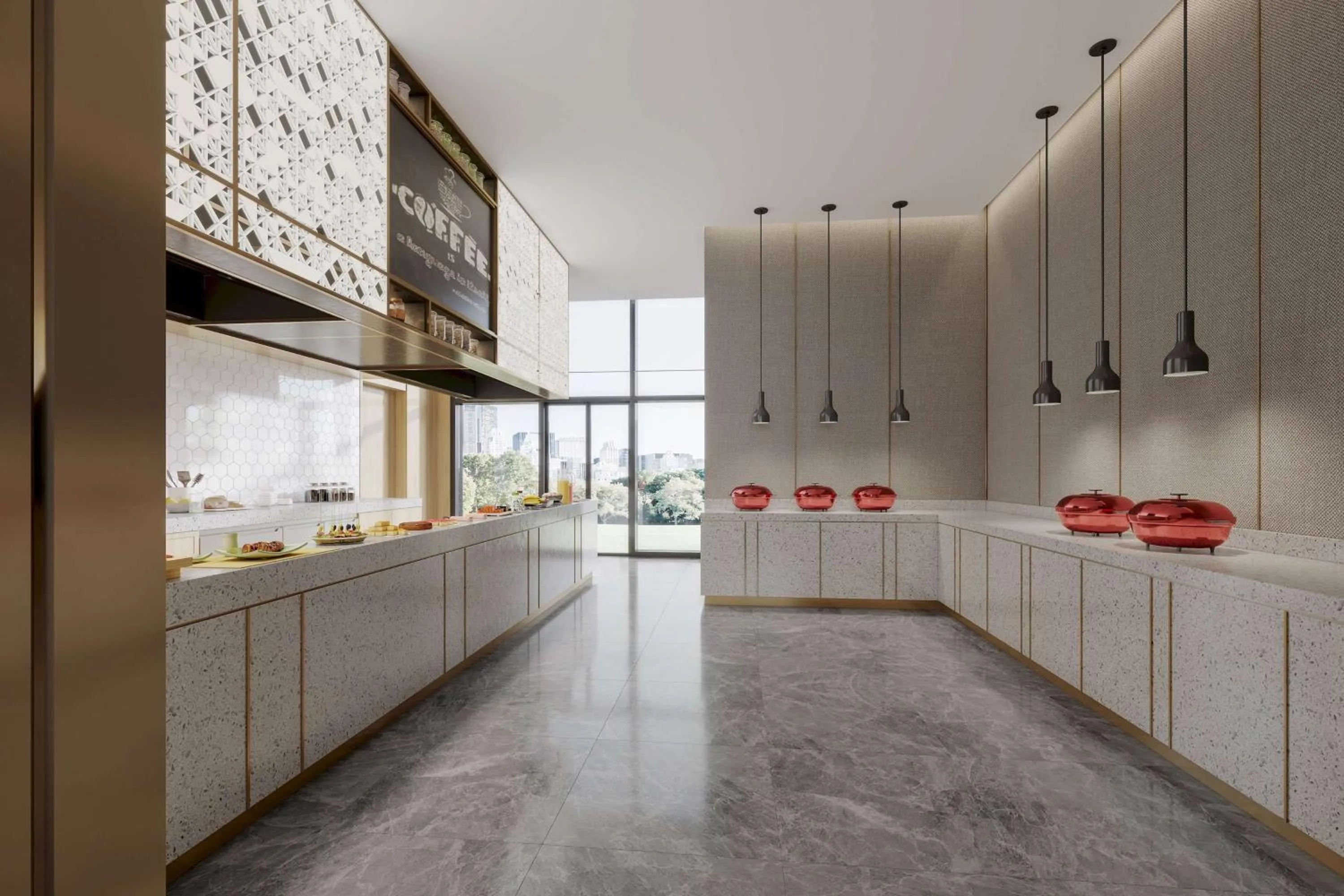 Dining area in Hilton Garden Inn Beijing Daxing International Airport