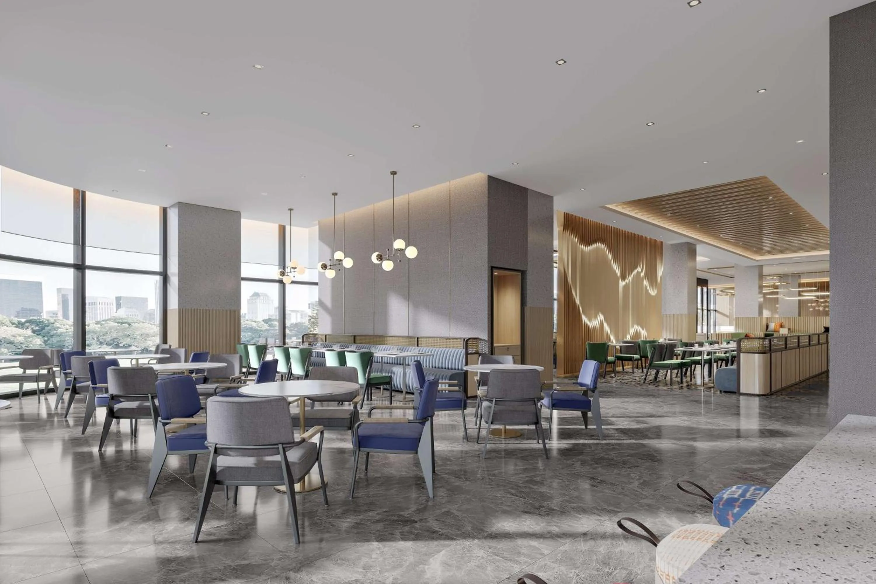 Dining area in Hilton Garden Inn Beijing Daxing International Airport