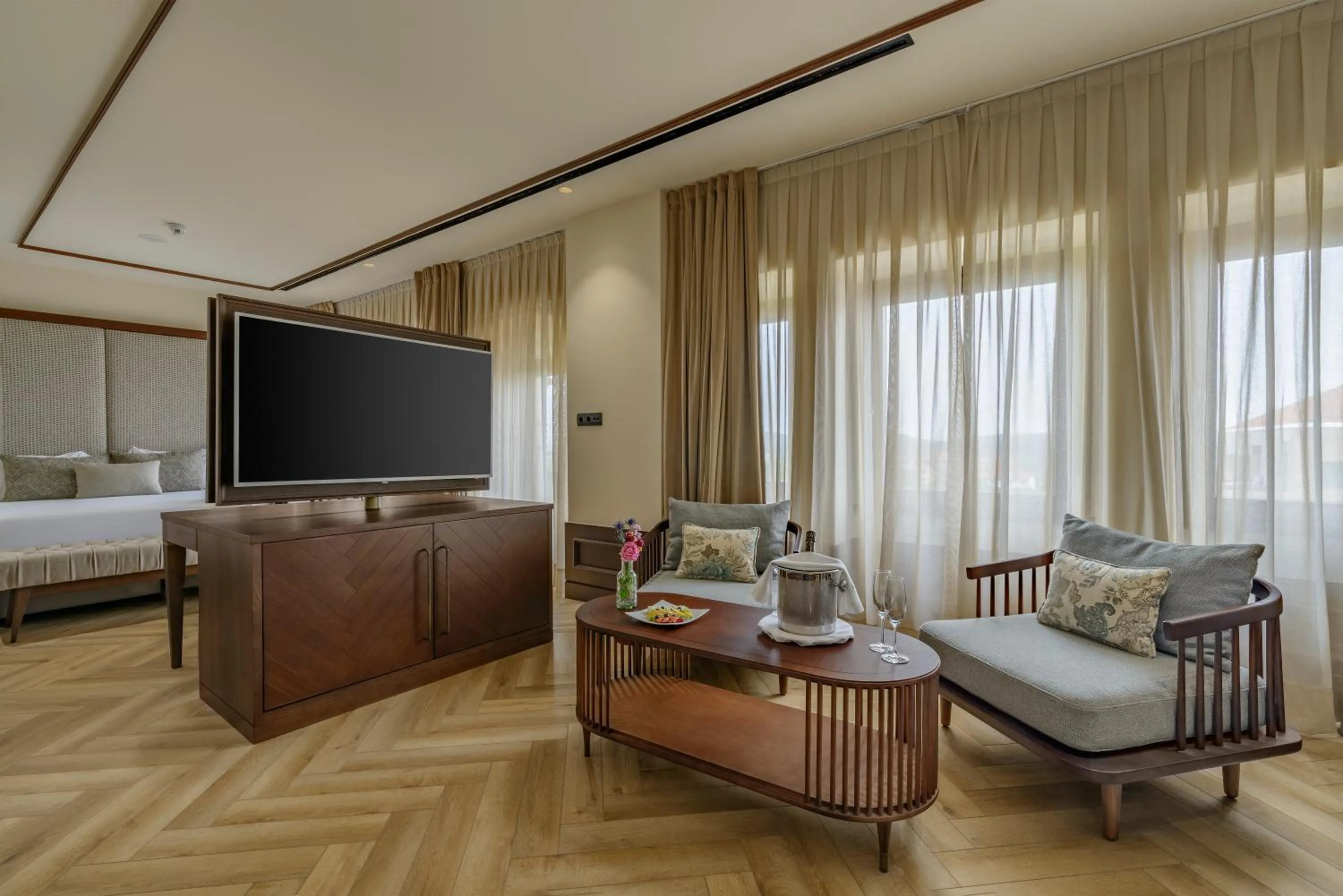 Living room, Bed in CoolRooms Palacio de Luces