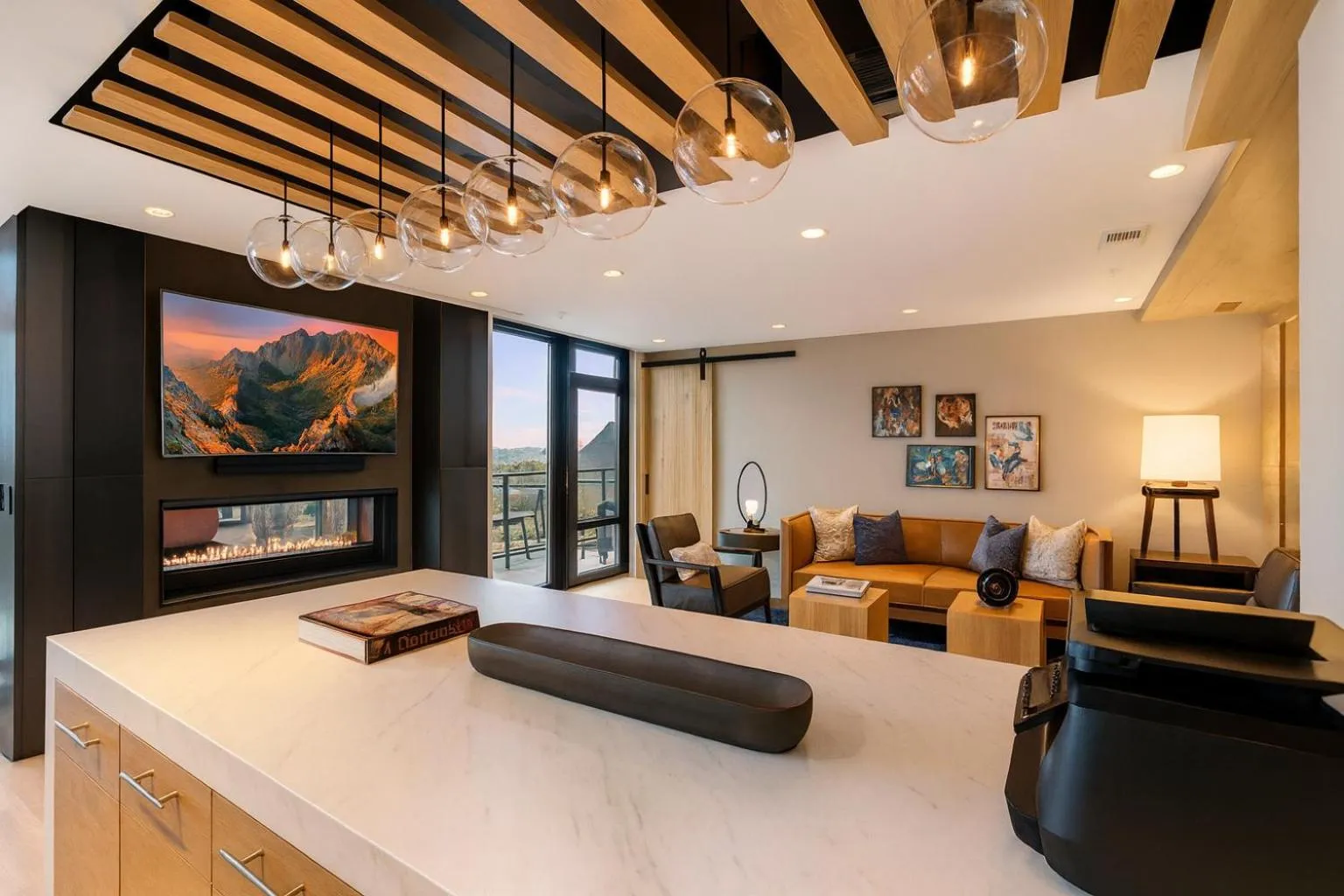 Seating area, Bed in Pure Voyage Shaw