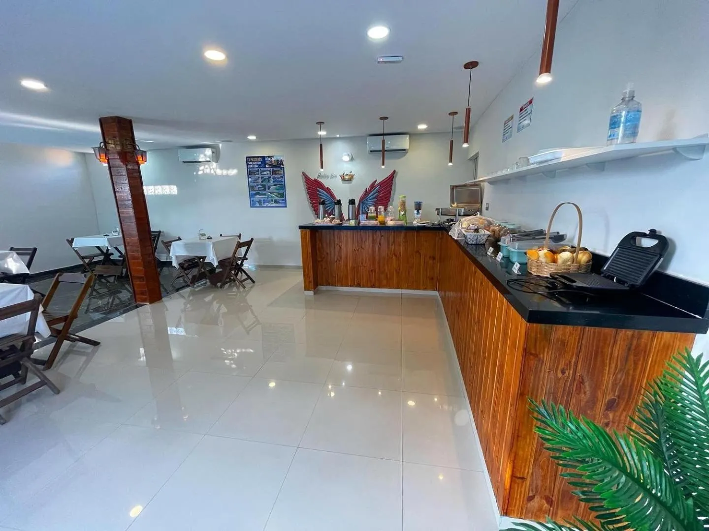 Continental breakfast in Pousada Ubatuba