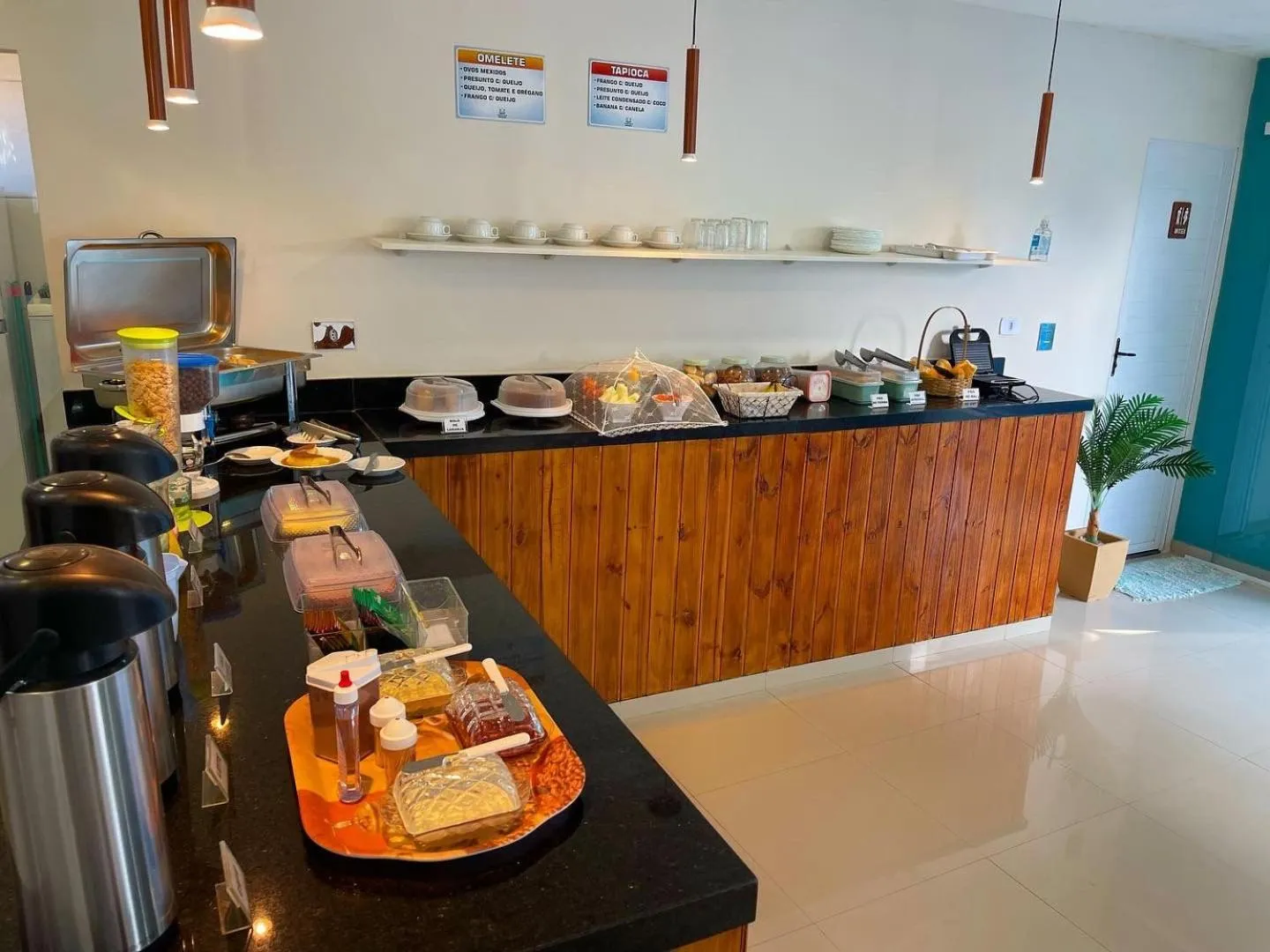 Continental breakfast in Pousada Ubatuba