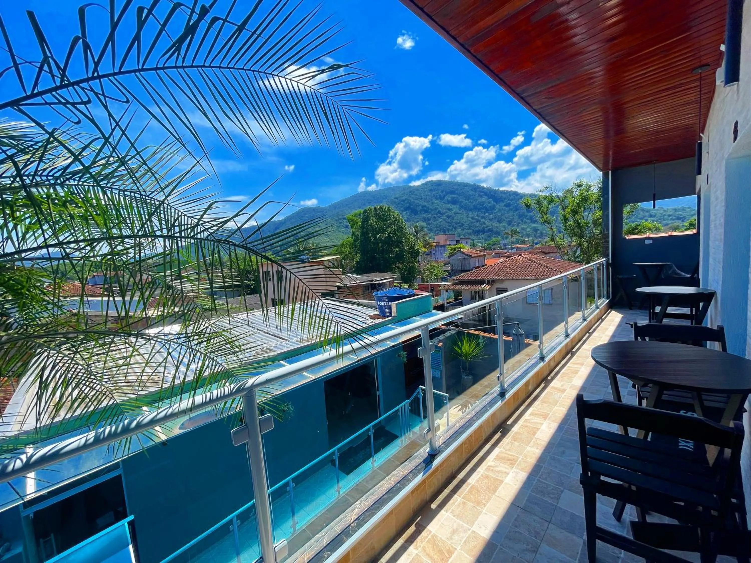 Balcony/Terrace in Pousada Ubatuba