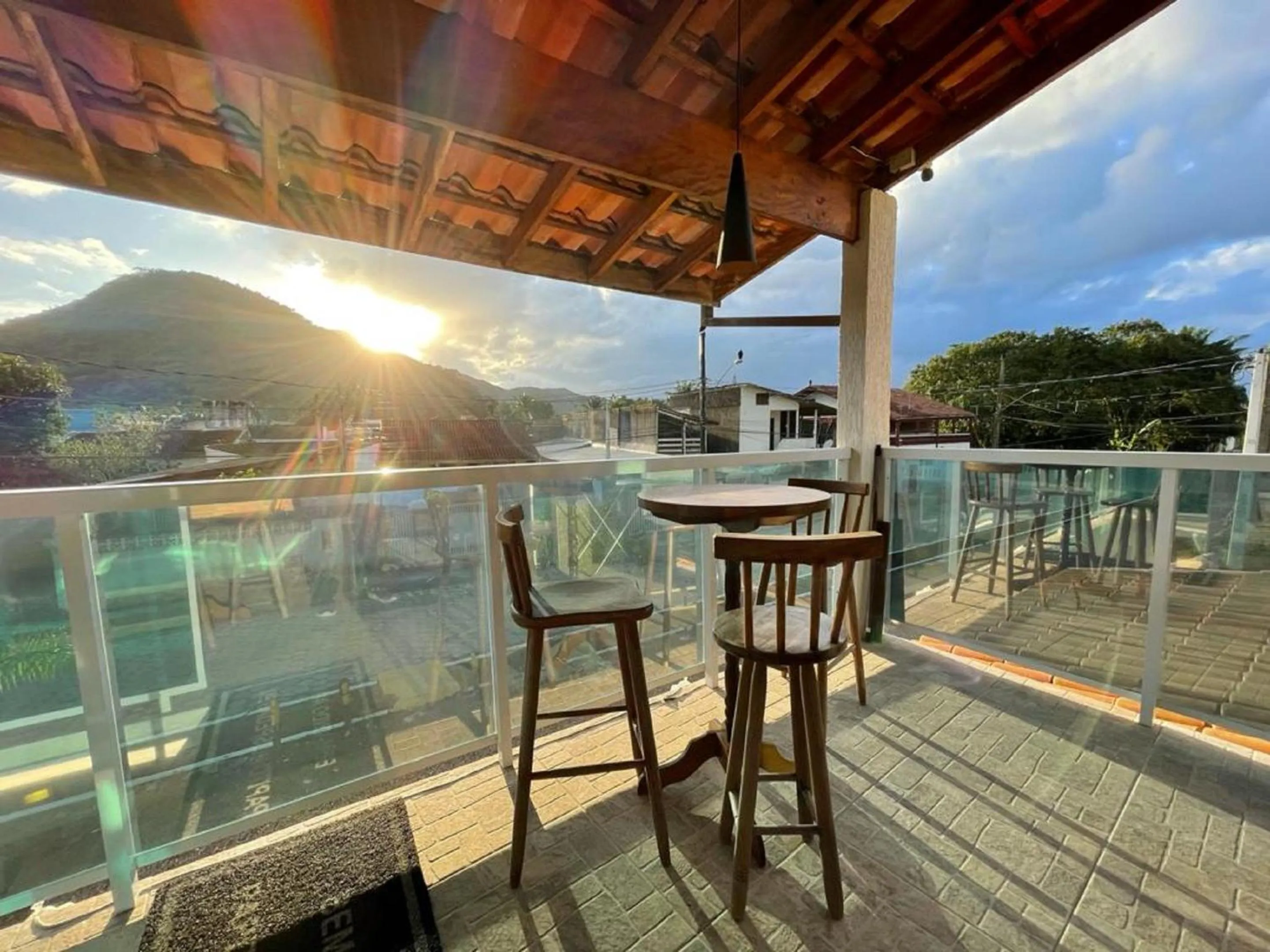 Balcony/Terrace in Pousada Ubatuba