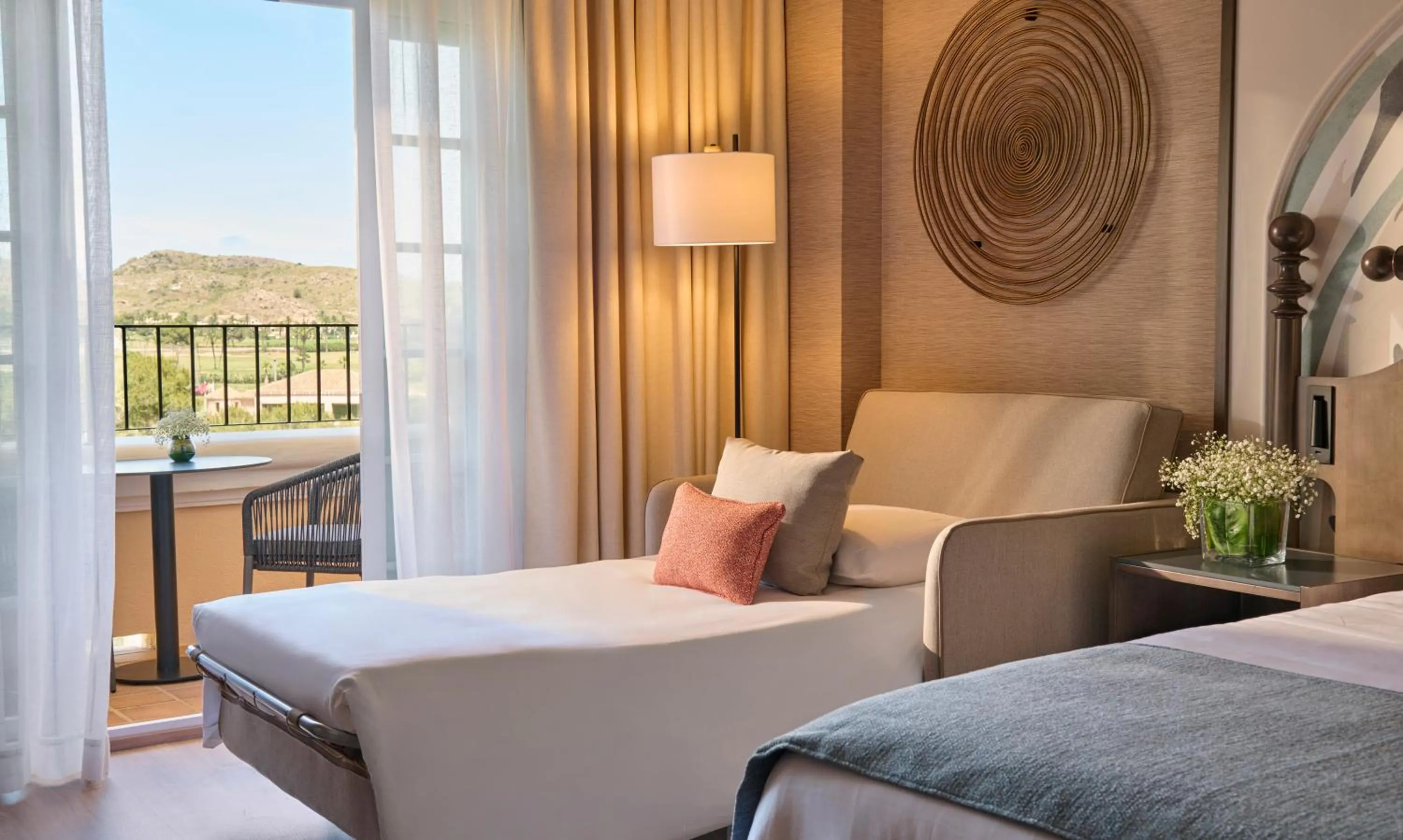 Balcony/Terrace, Bed in Grand Hyatt La Manga Club Golf & Spa