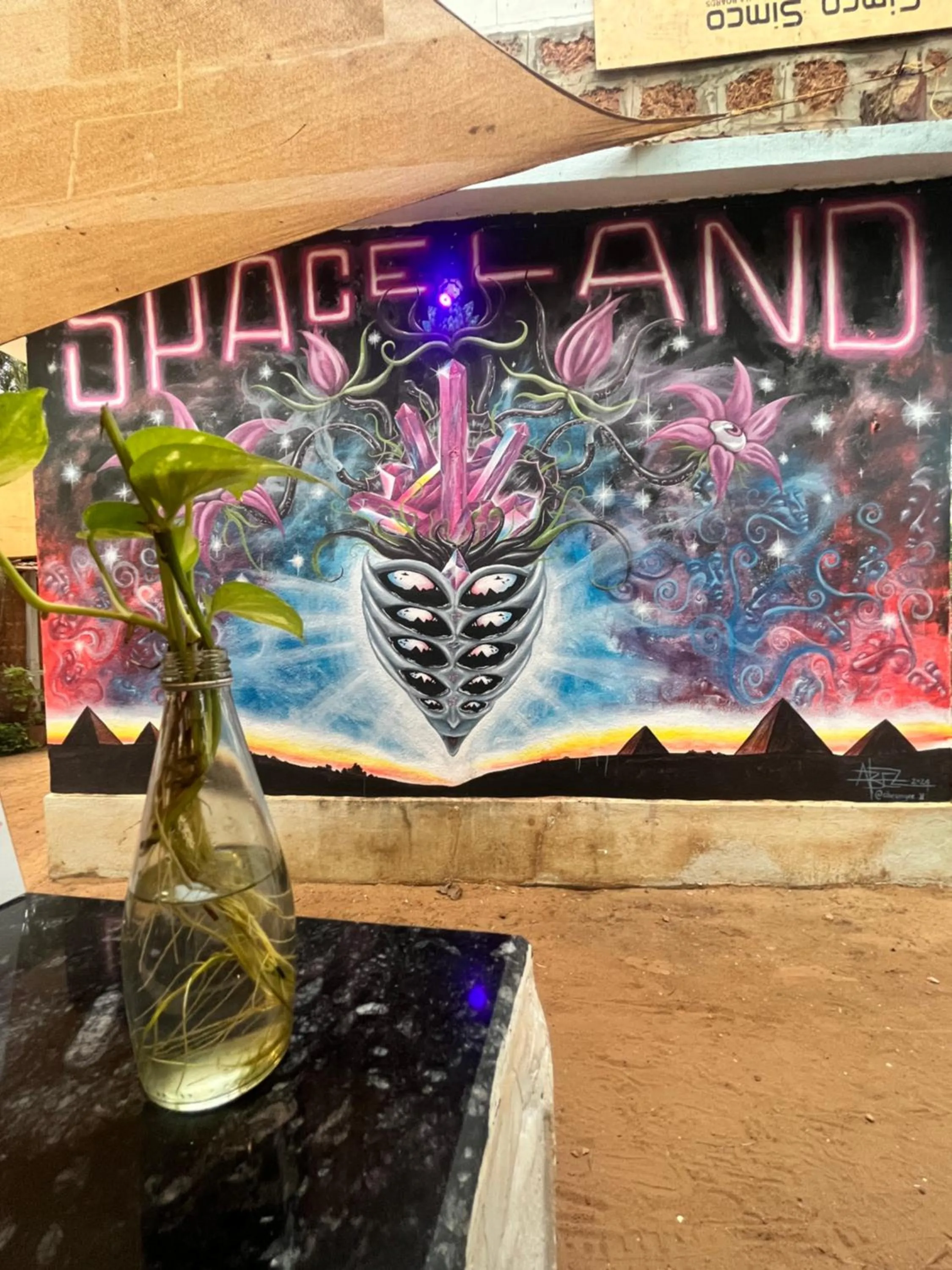 Decorative detail in SPACELAND Mandrem