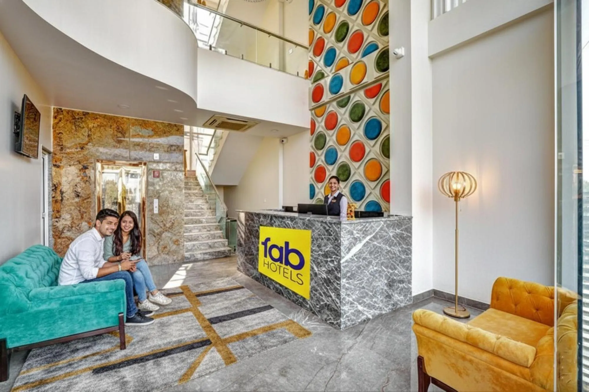 Lobby or reception in FabHotel The White Moon