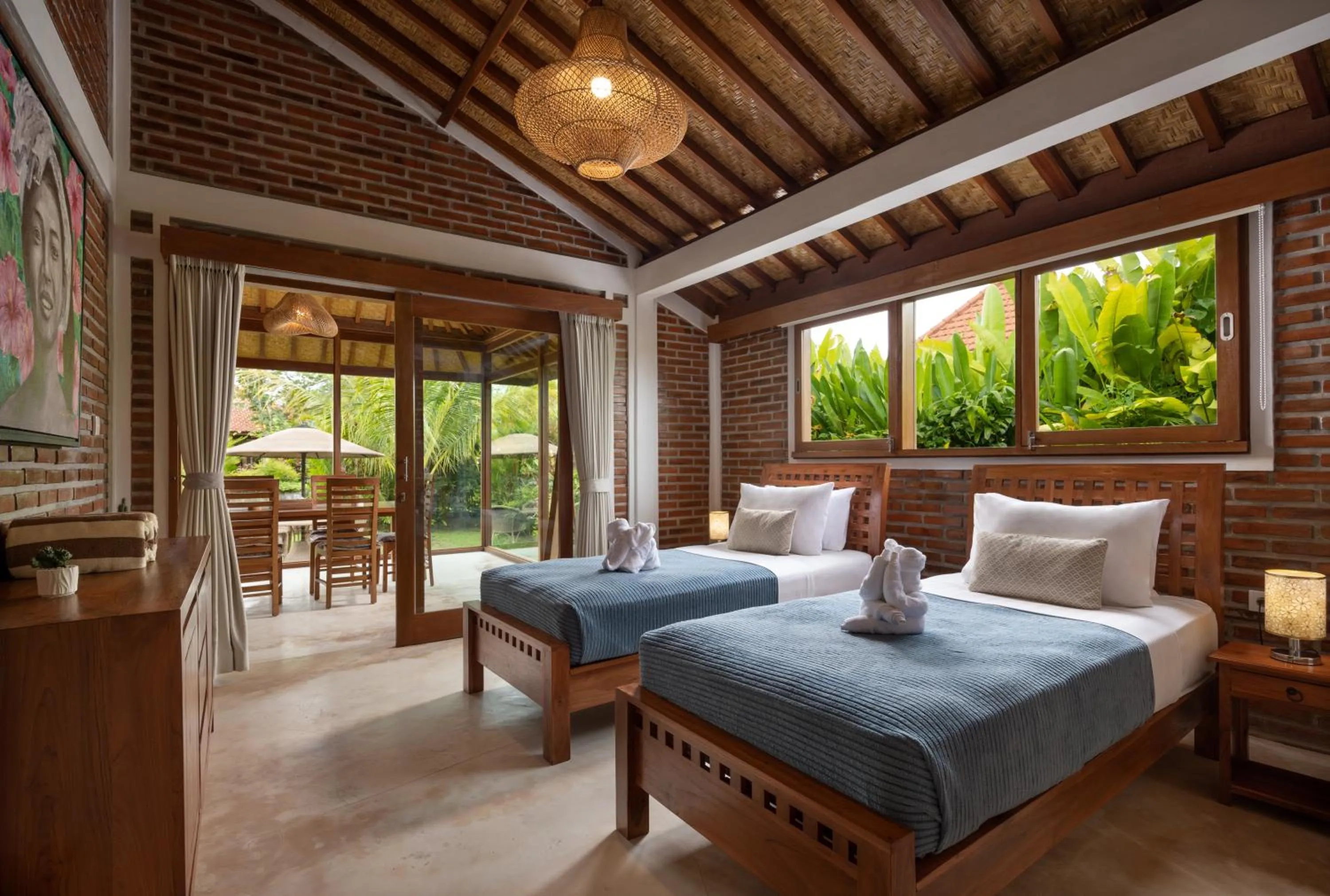 Bedroom, Bed in Kampung Uma Dawa Villas and Spa