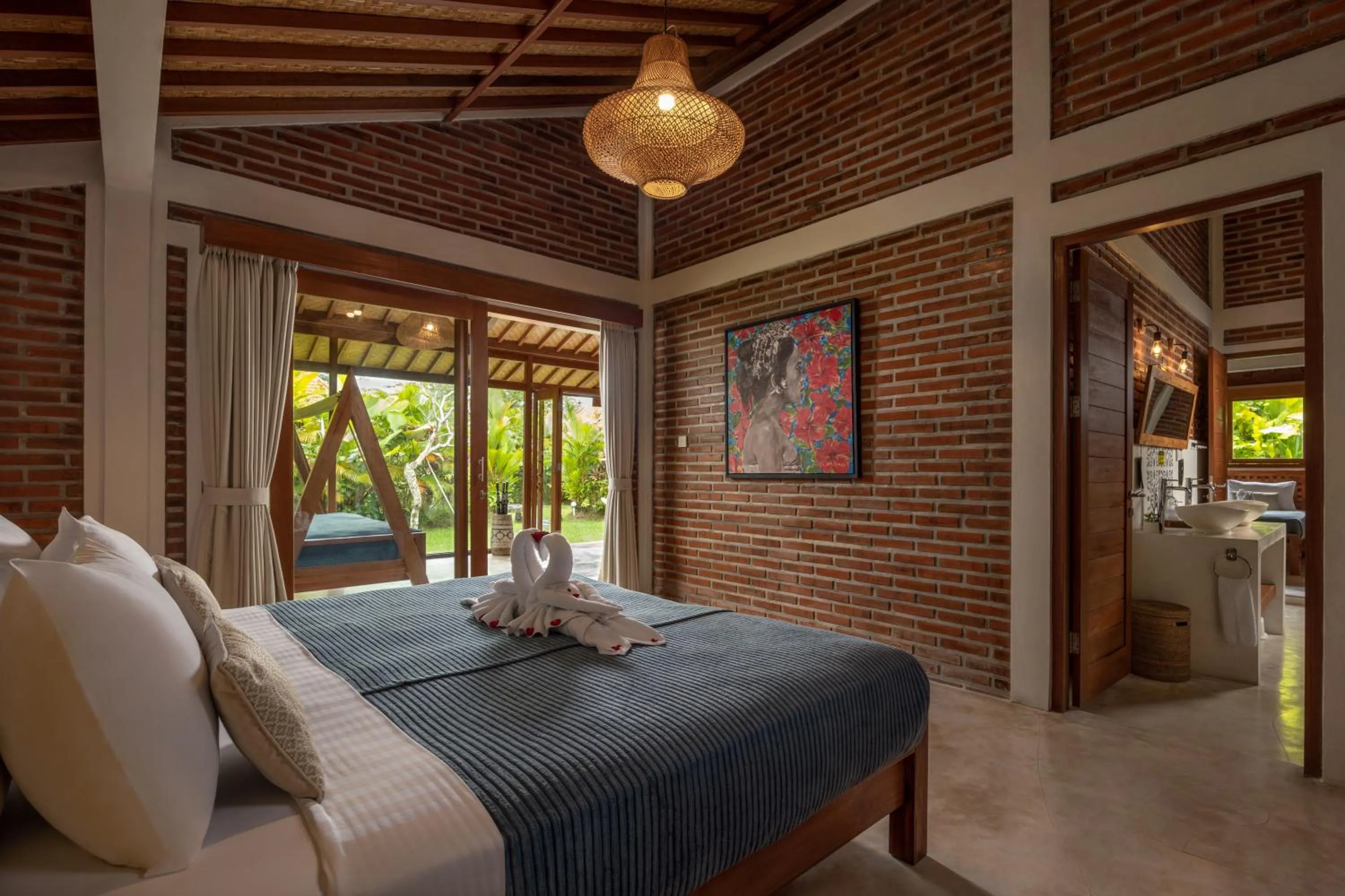 Bedroom, Bed in Kampung Uma Dawa Villas and Spa