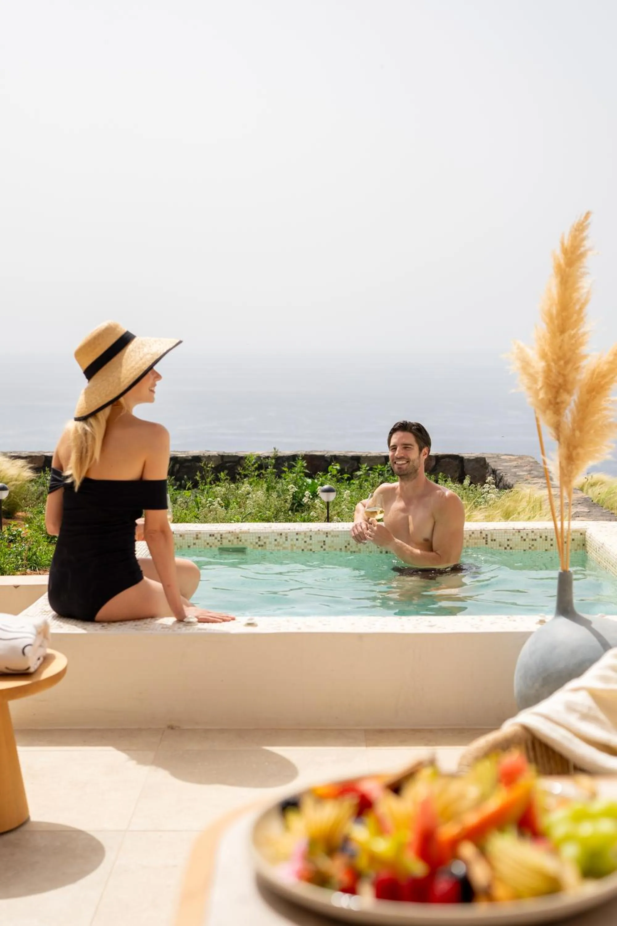 Swimming pool in Santo Mine Oia Suites