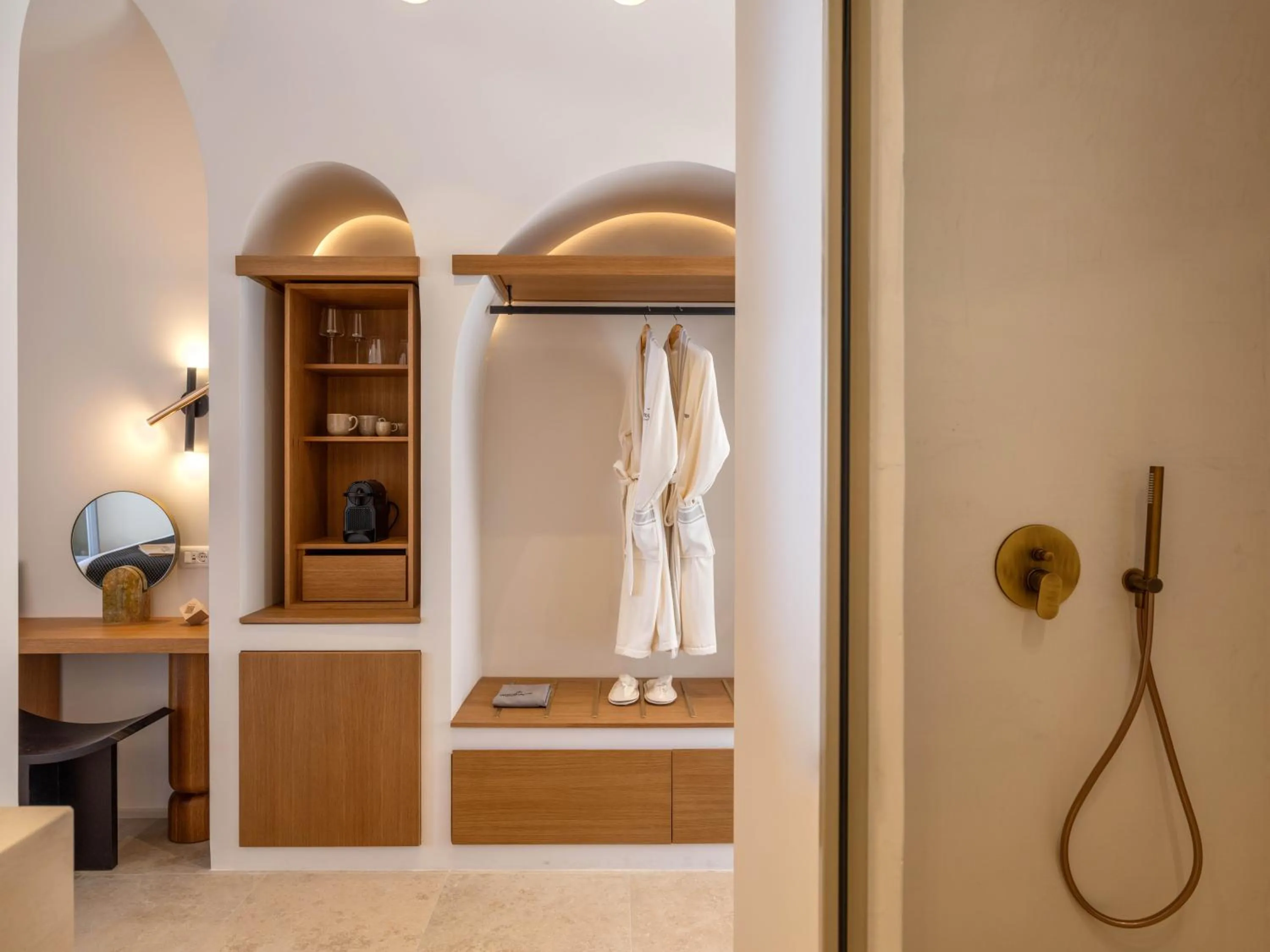 Bathroom in Santo Mine Oia Suites