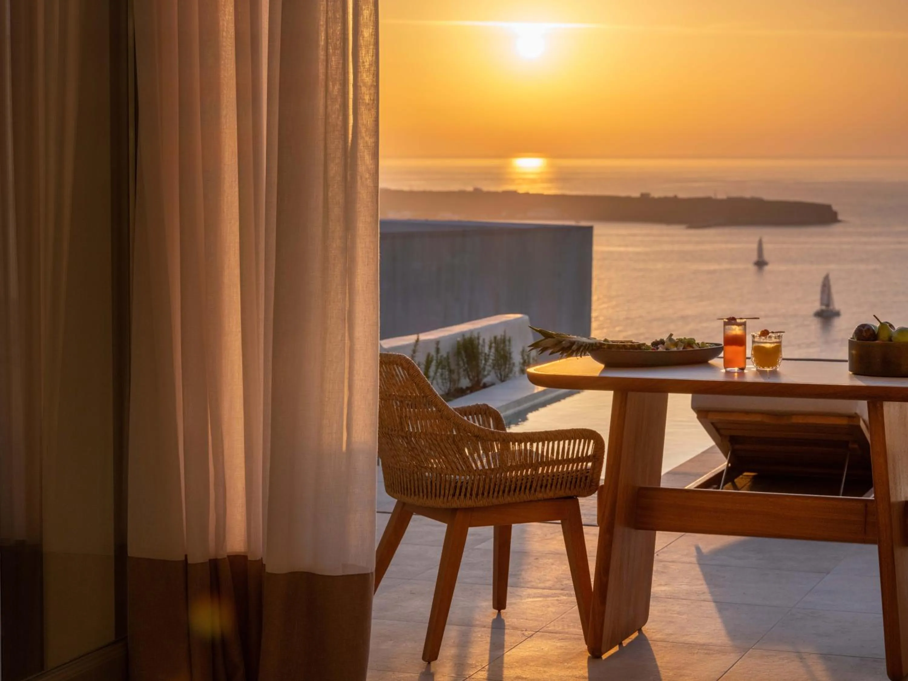 Sea view in Santo Mine Oia Suites