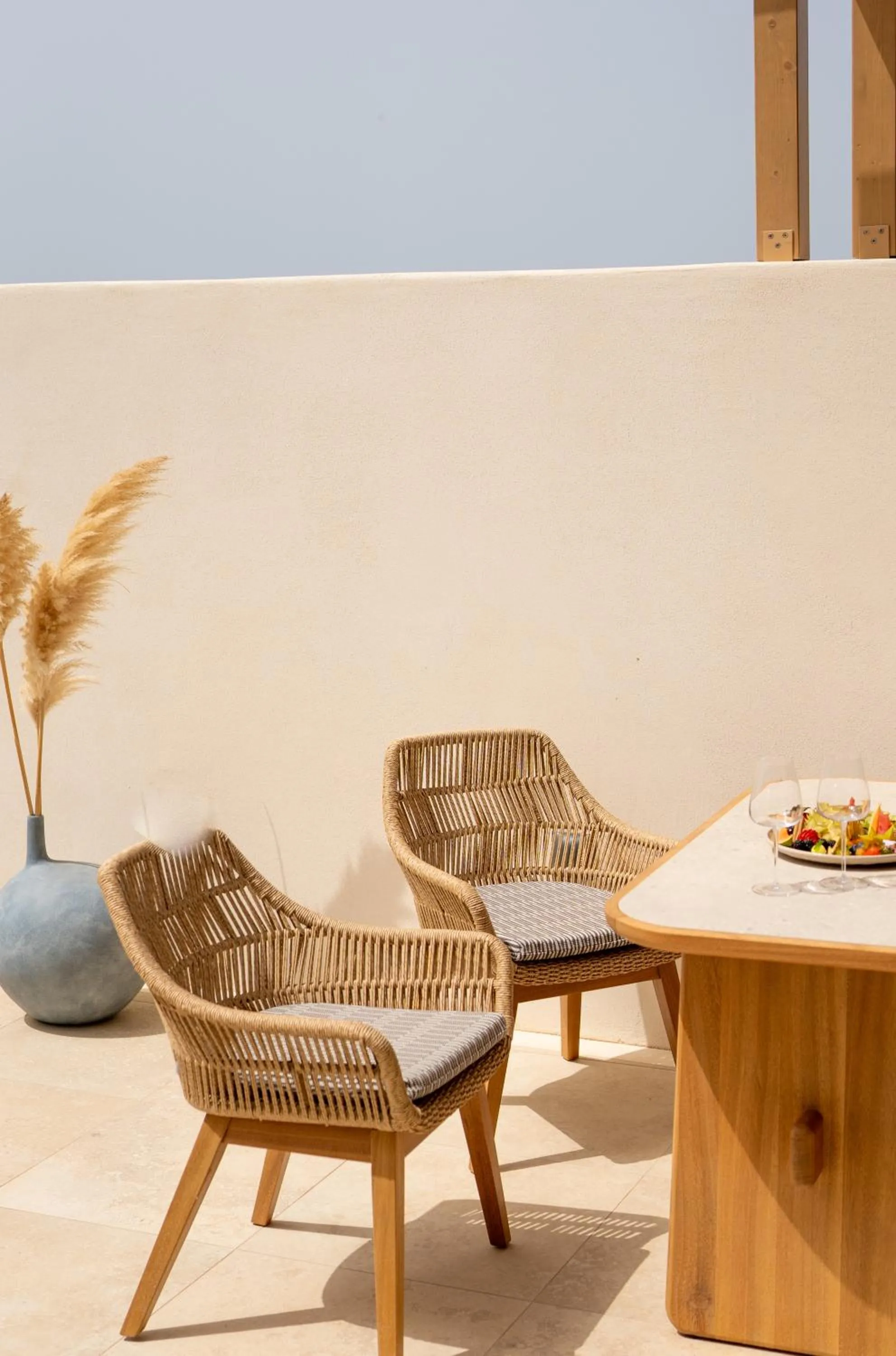 Breakfast in Santo Mine Oia Suites