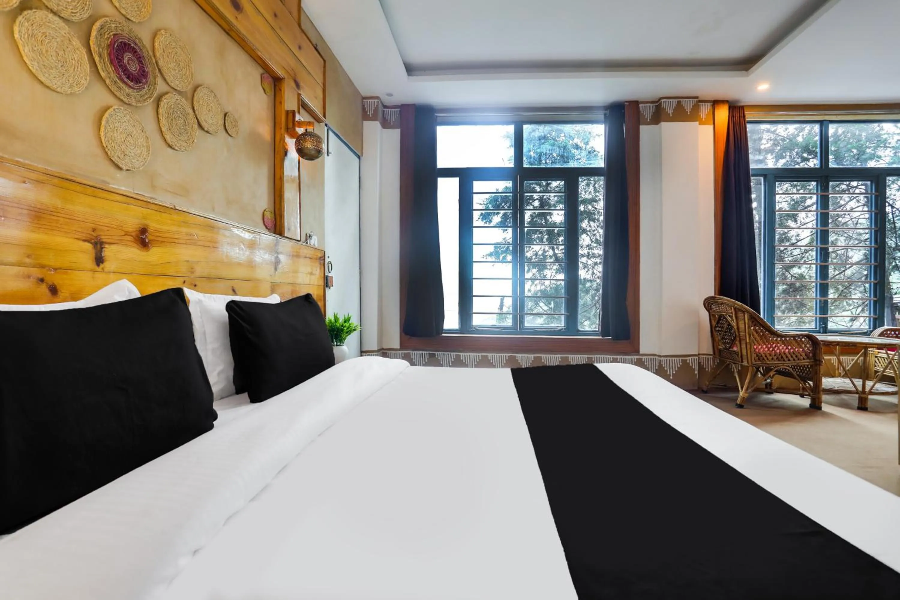 Bed in Palette by CheckIn Bhatta Falls Mussorie