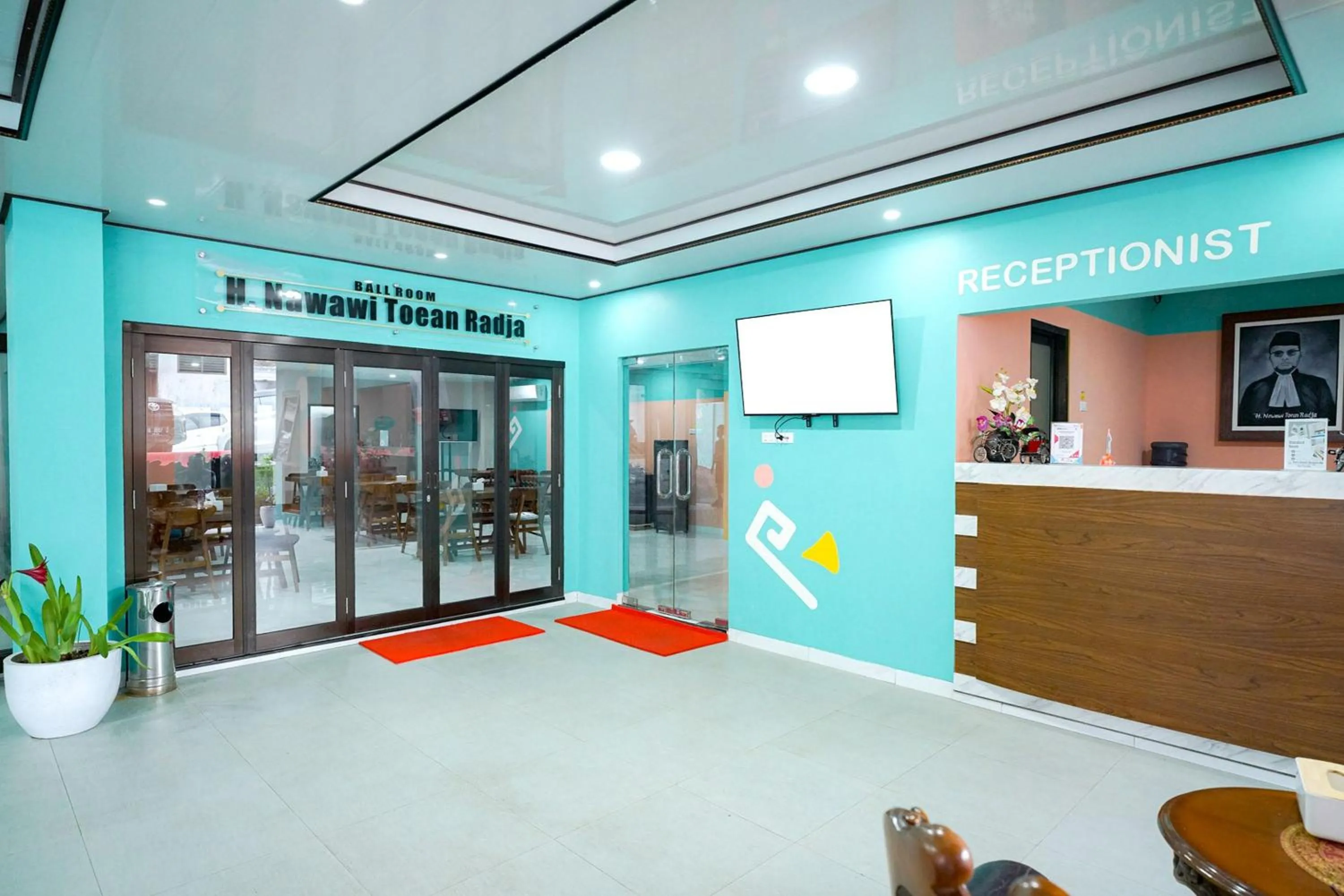 Lobby or reception in Sans Bougenville Lampung