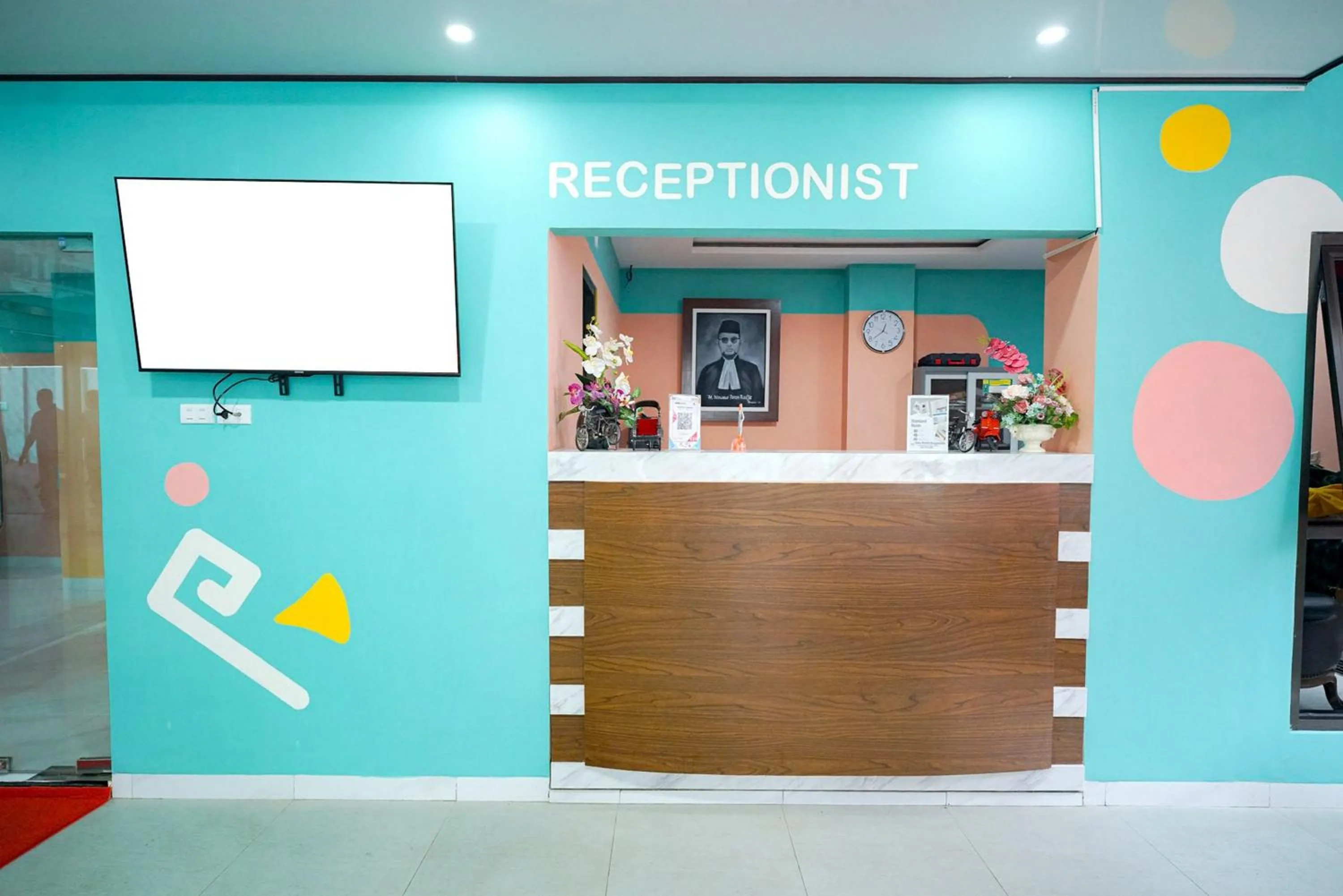 Lobby or reception in Sans Bougenville Lampung