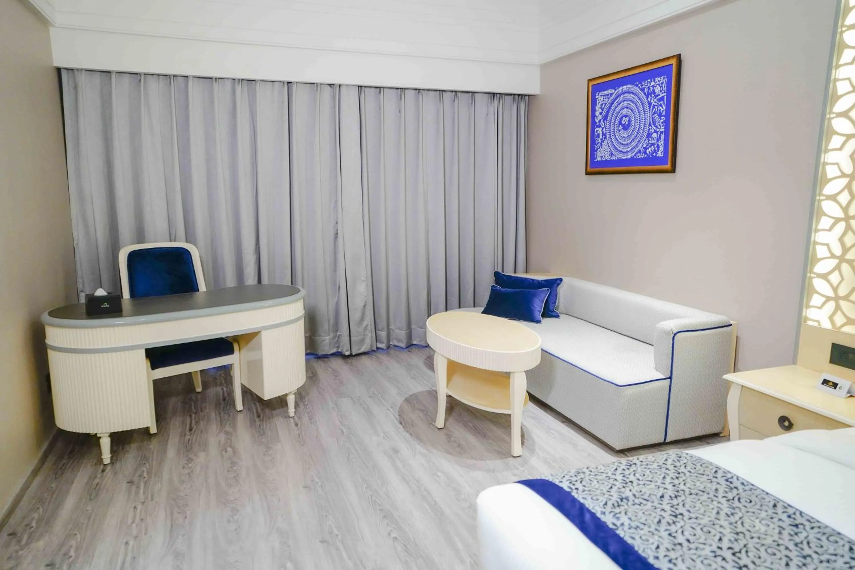 Seating area in The Grand Nirvana Hotel