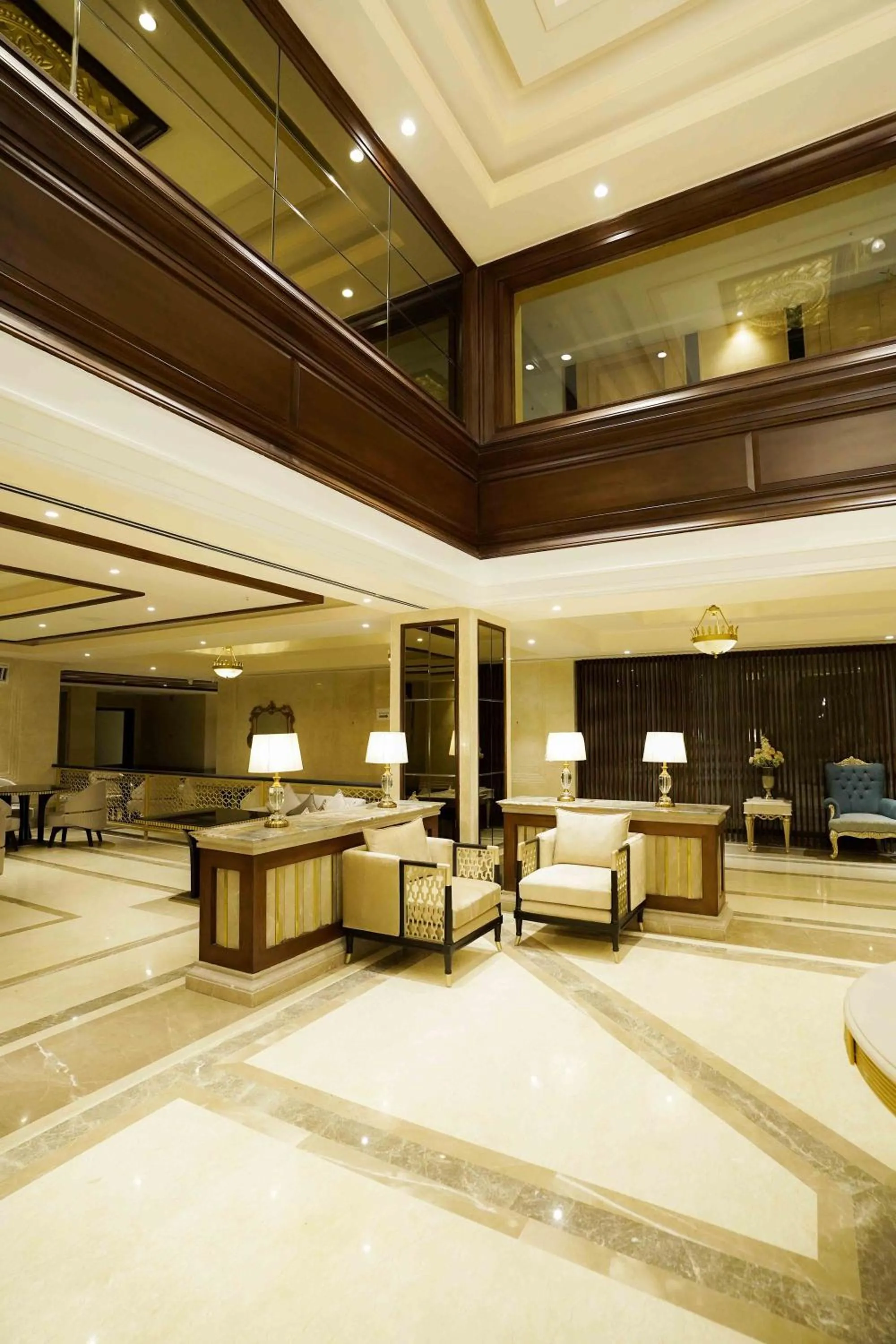 Seating area in The Grand Nirvana Hotel