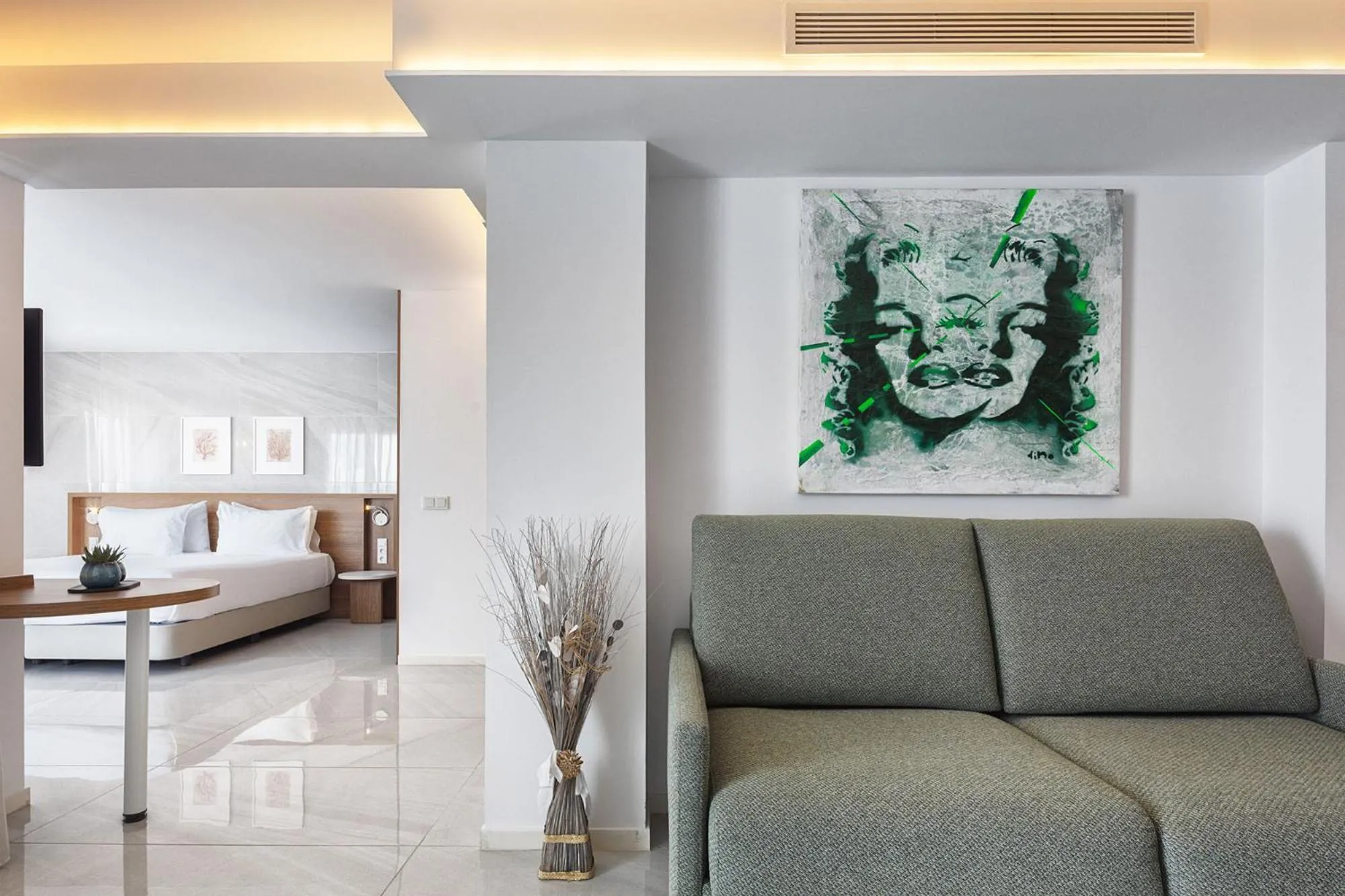 Living room in Eurostars Puerto de Ibiza