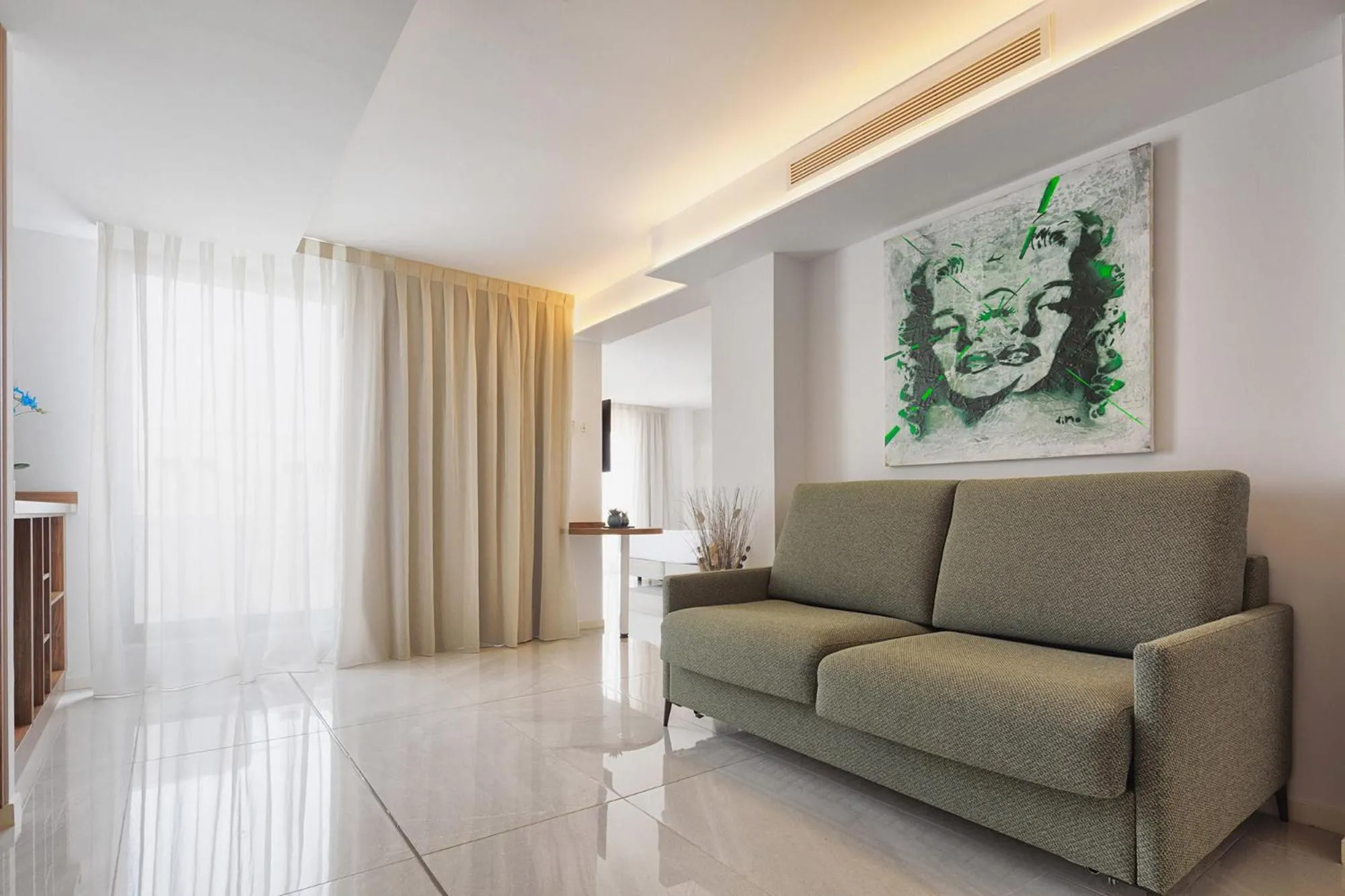 Living room in Eurostars Puerto de Ibiza