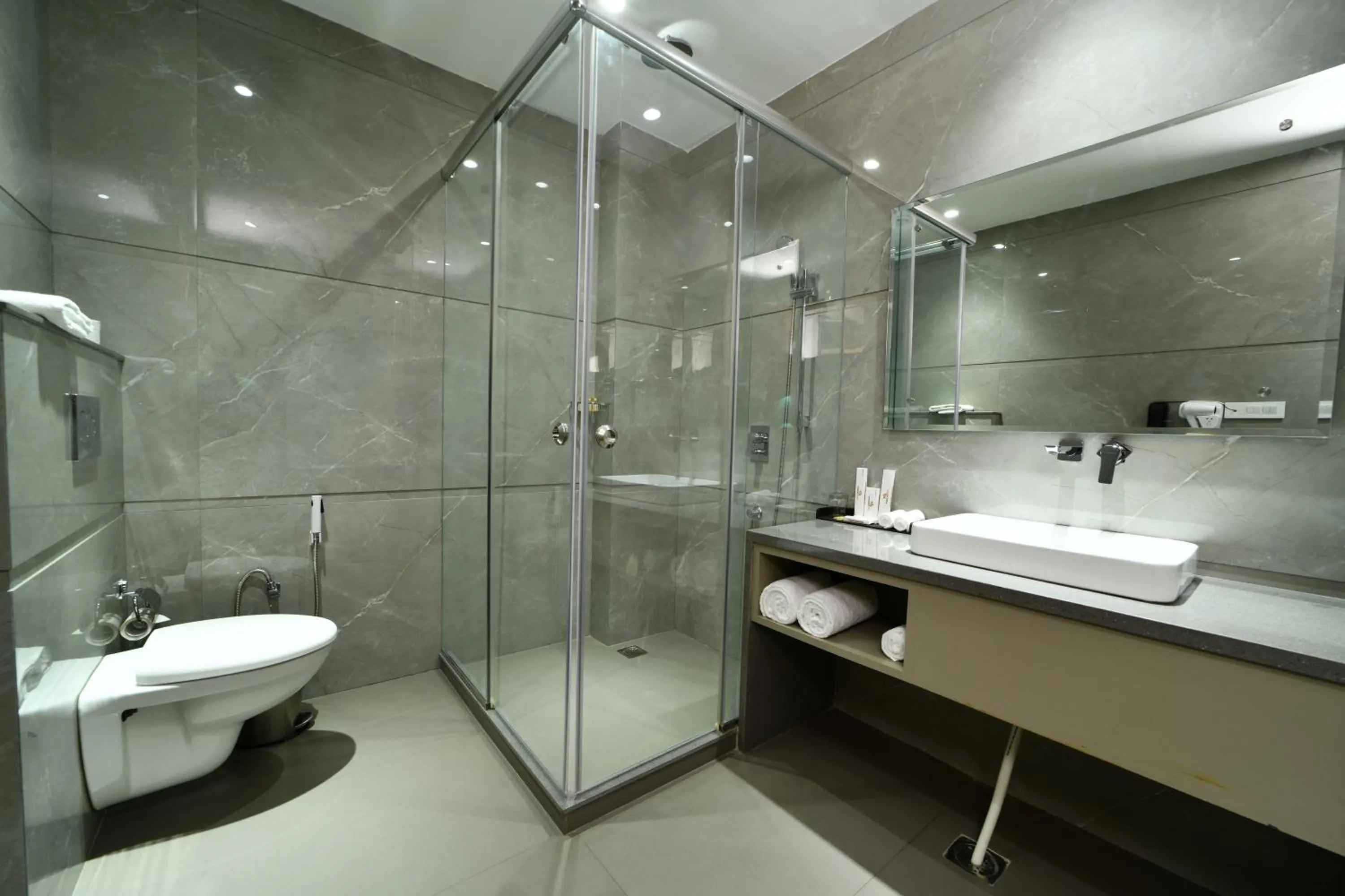 Bathroom in Pride Biznotel Haldwani