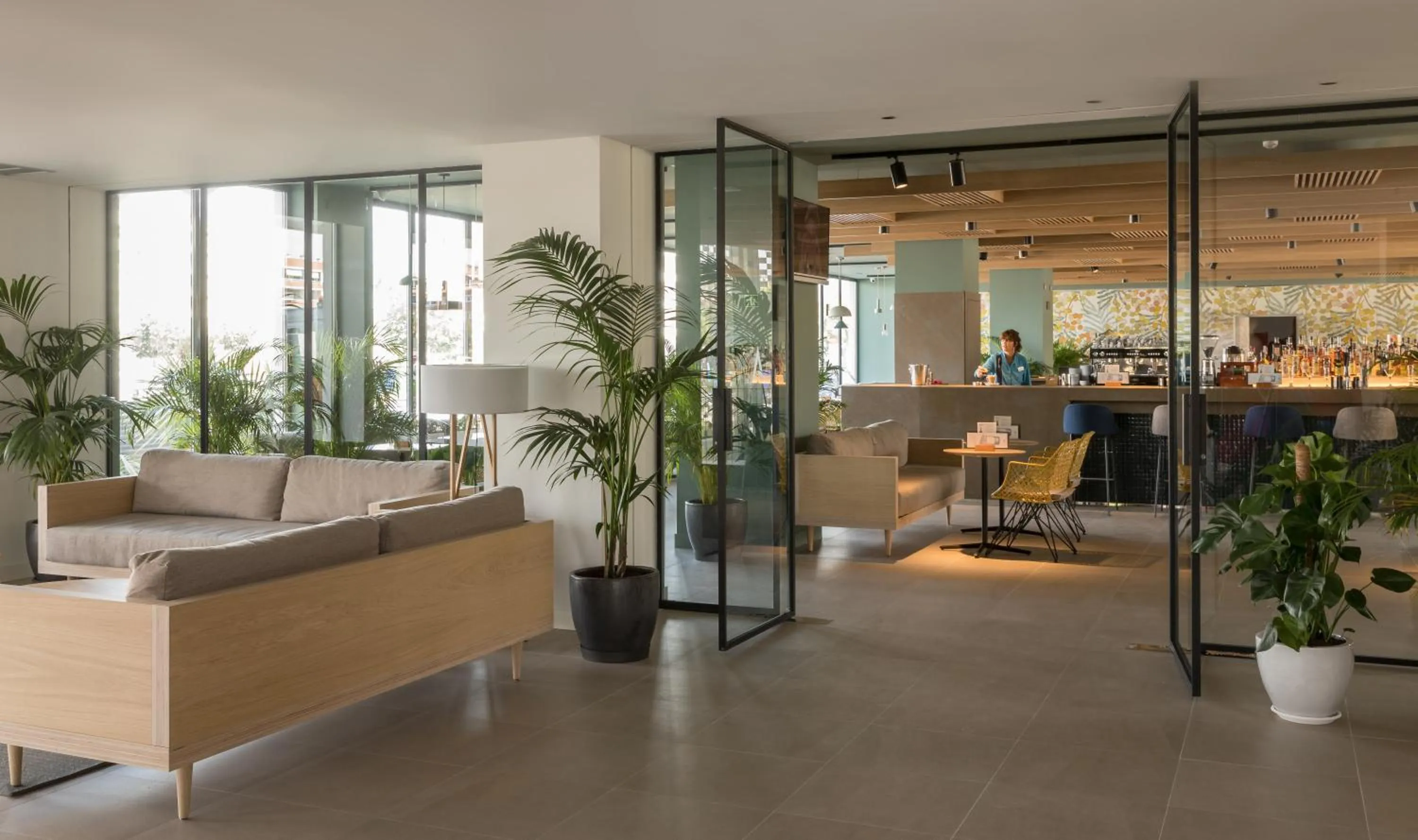 Lobby or reception in AQUA Hotel Silhouette & Spa - Adults Only