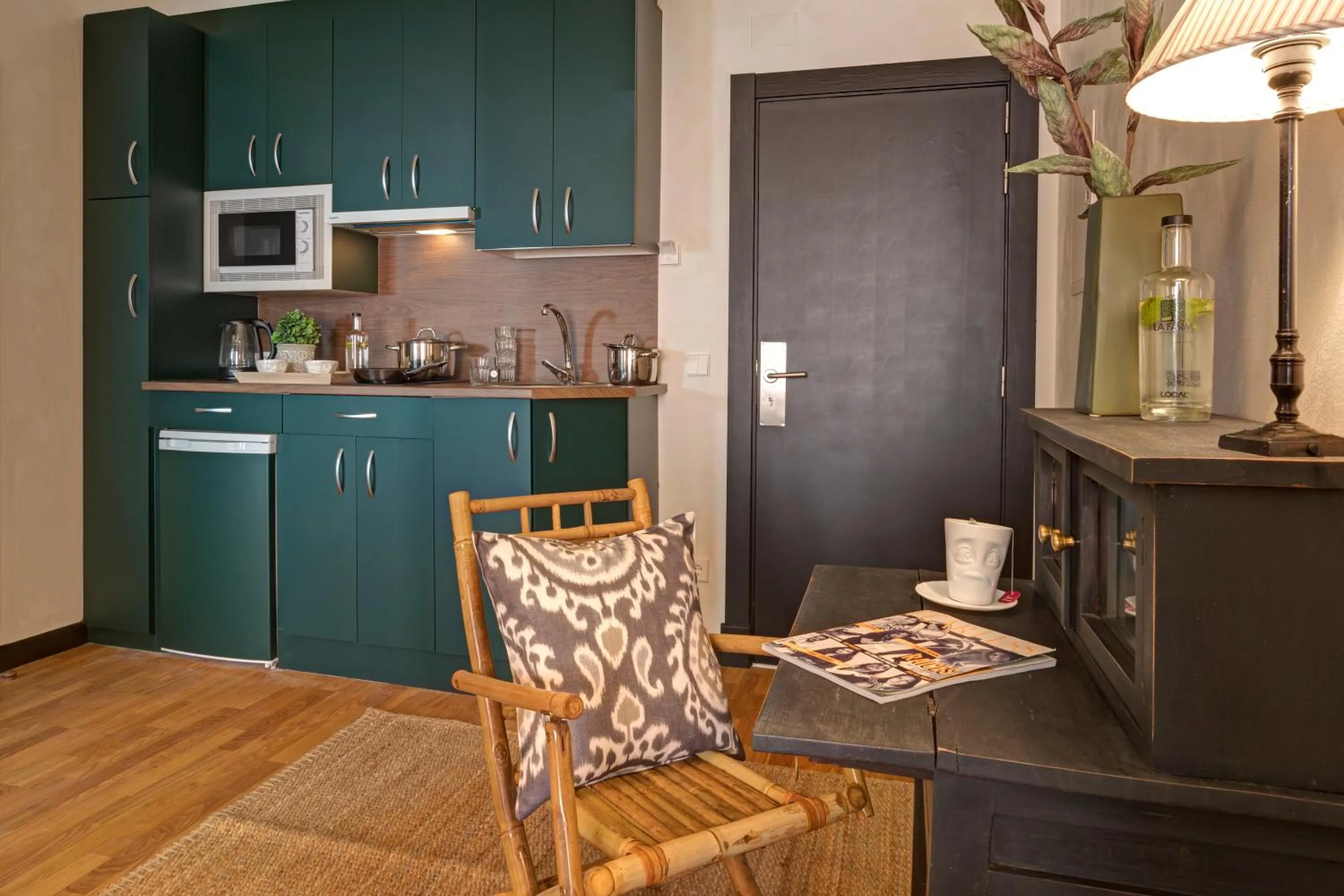 Kitchen or kitchenette in Hospedium Hotel La Farm