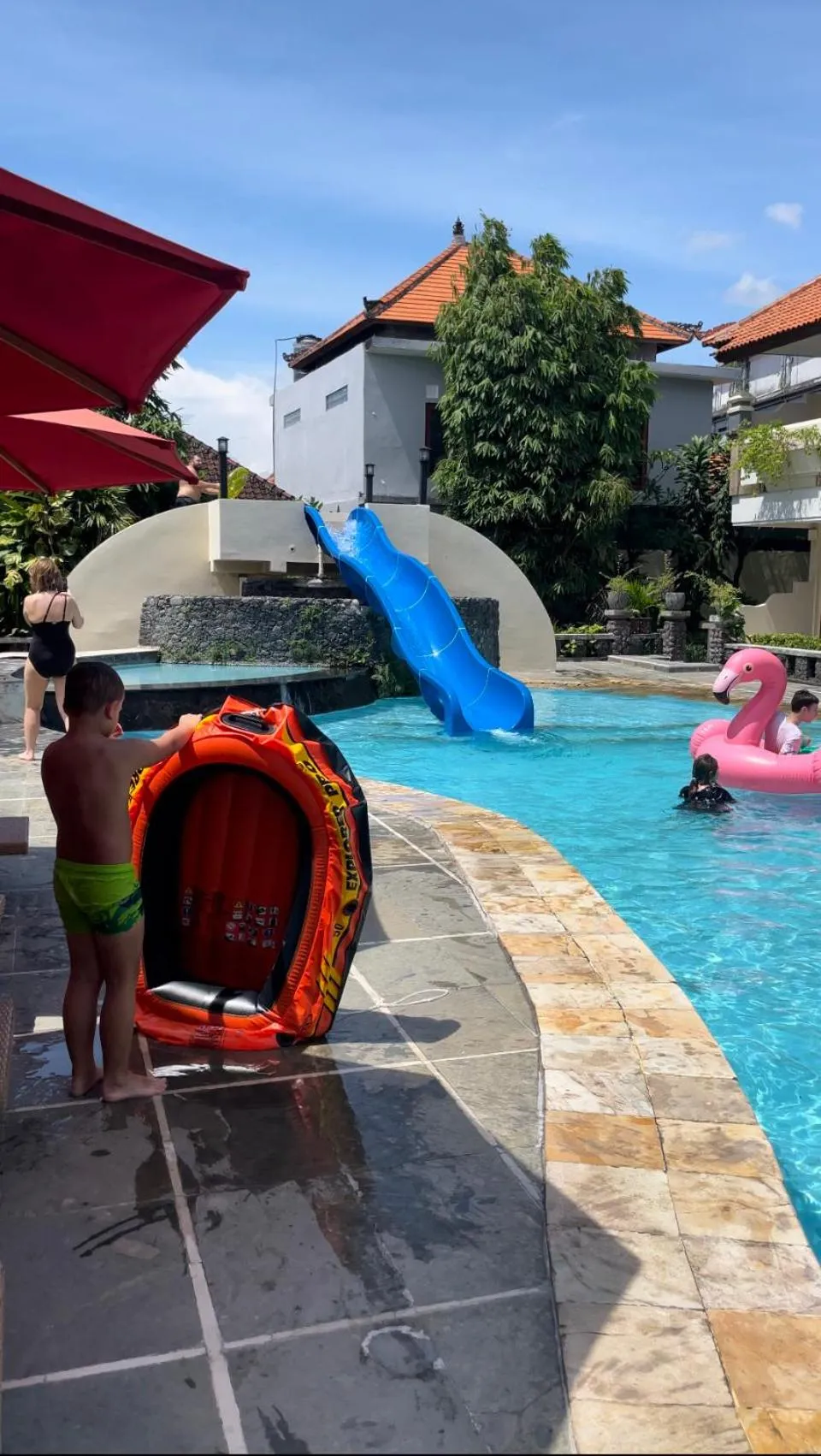 Swimming pool in Marine Bay Sanur