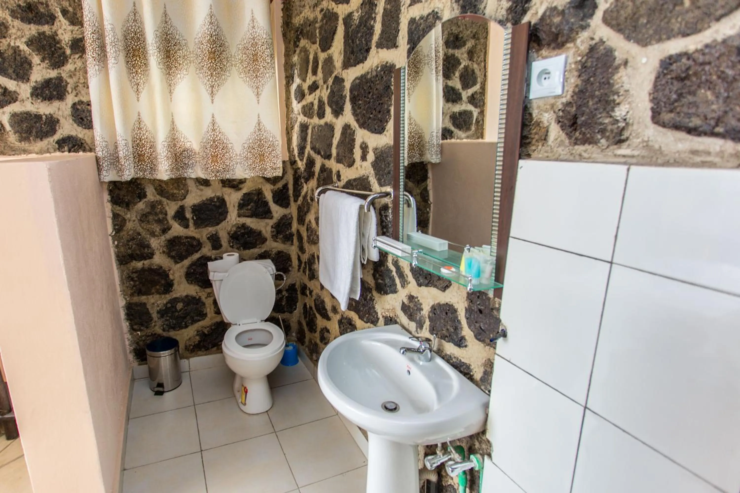 Shower in Nirvana Heights Hotel