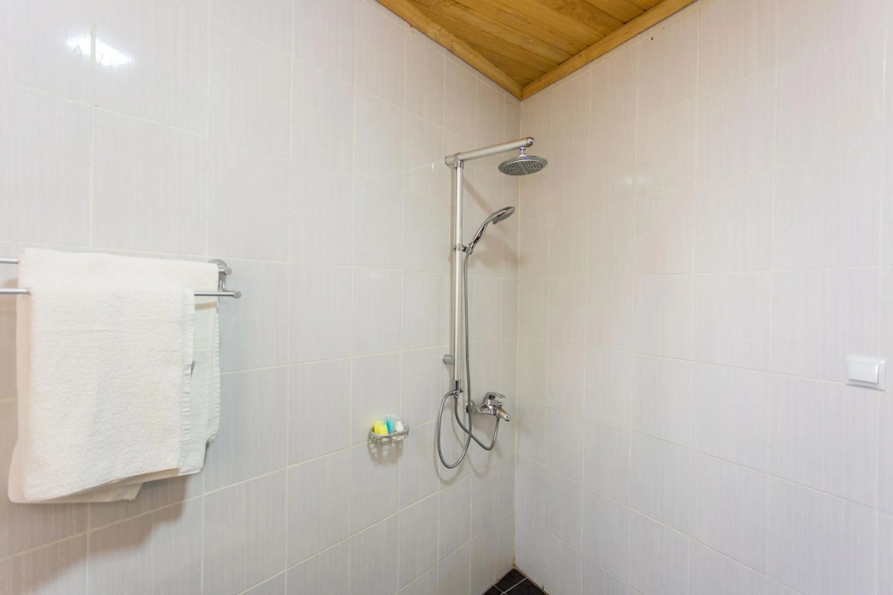 Shower in Nirvana Heights Hotel
