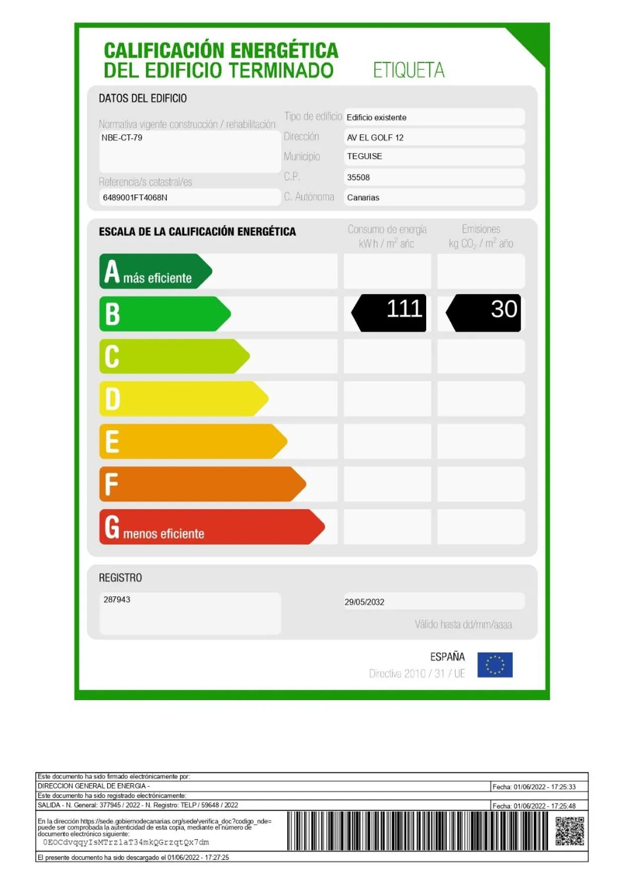 Logo/Certificate/Sign in BLUESEA Costa Teguise Gardens