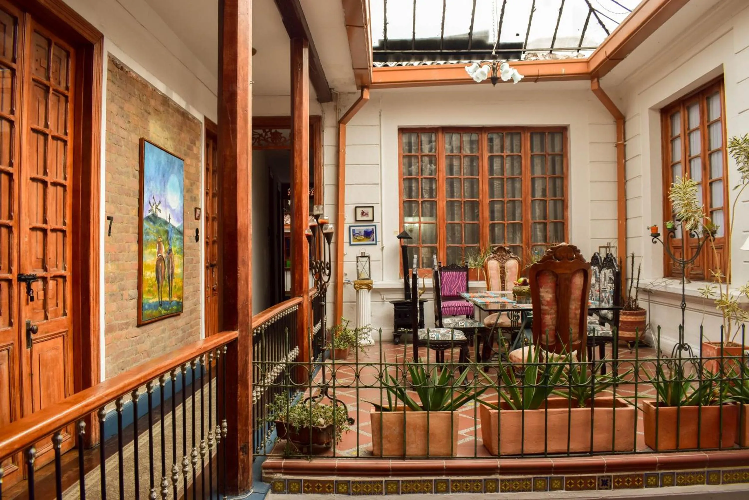 Living room in Hotel Casa de la Luz