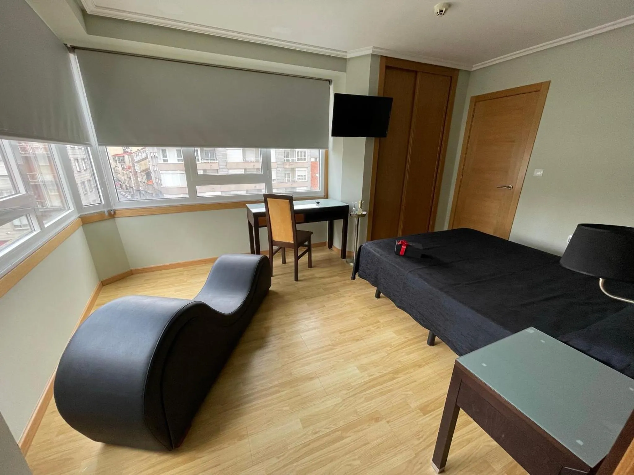 Bed in Aparthotel Arenteiro