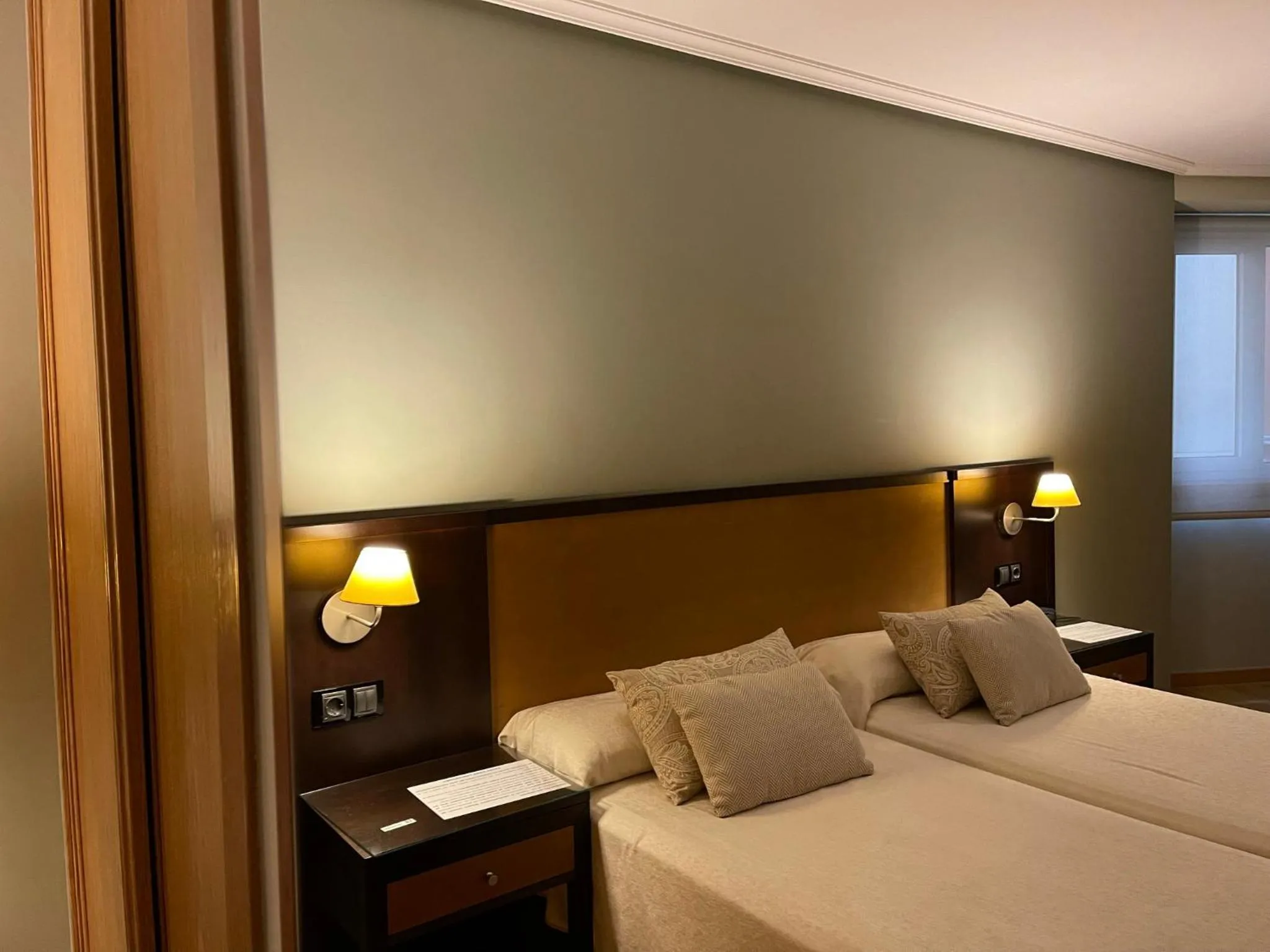 Bed in Aparthotel Arenteiro