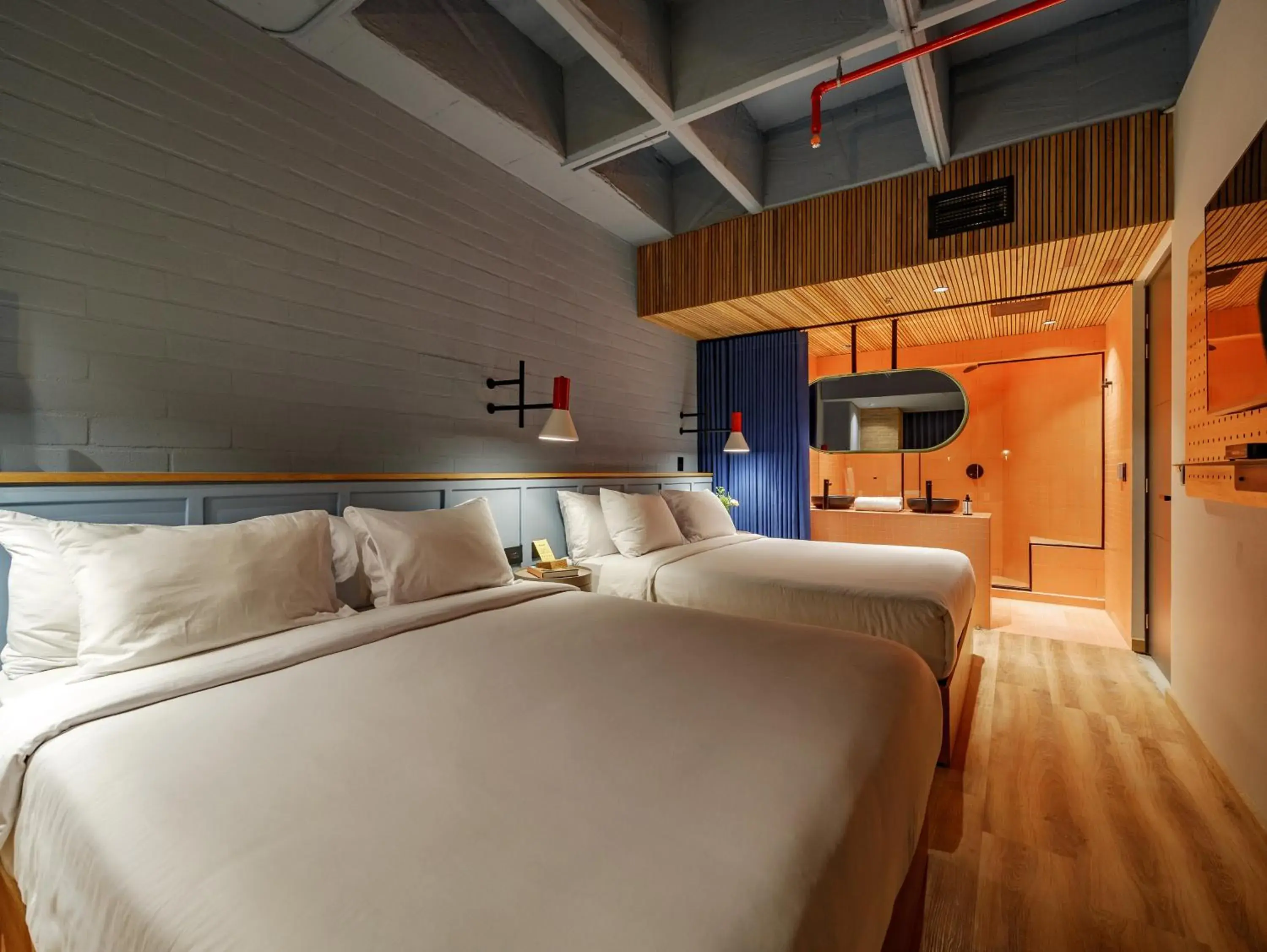 Standard Quadruple Room with 2 King Beds in The Somos Bold Hotel Standard Quadruple Room with 2 King Beds in The Somos Bold Hotel