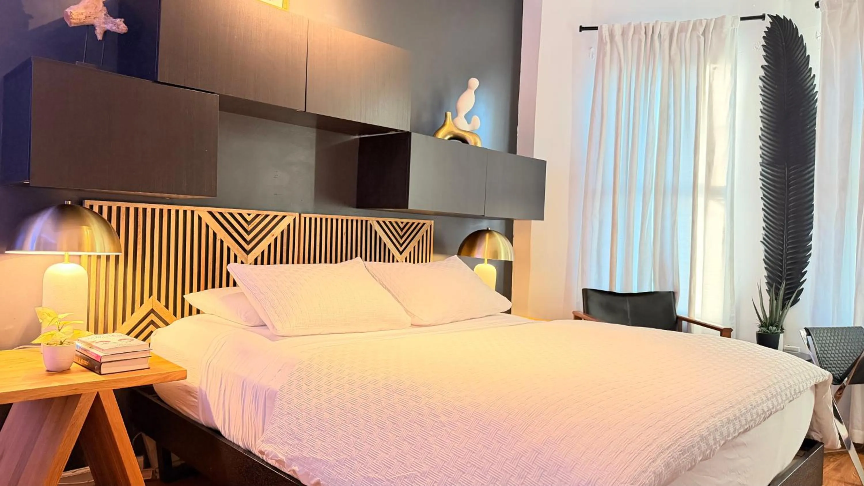 Bed in A Dedicated Space To Unwind