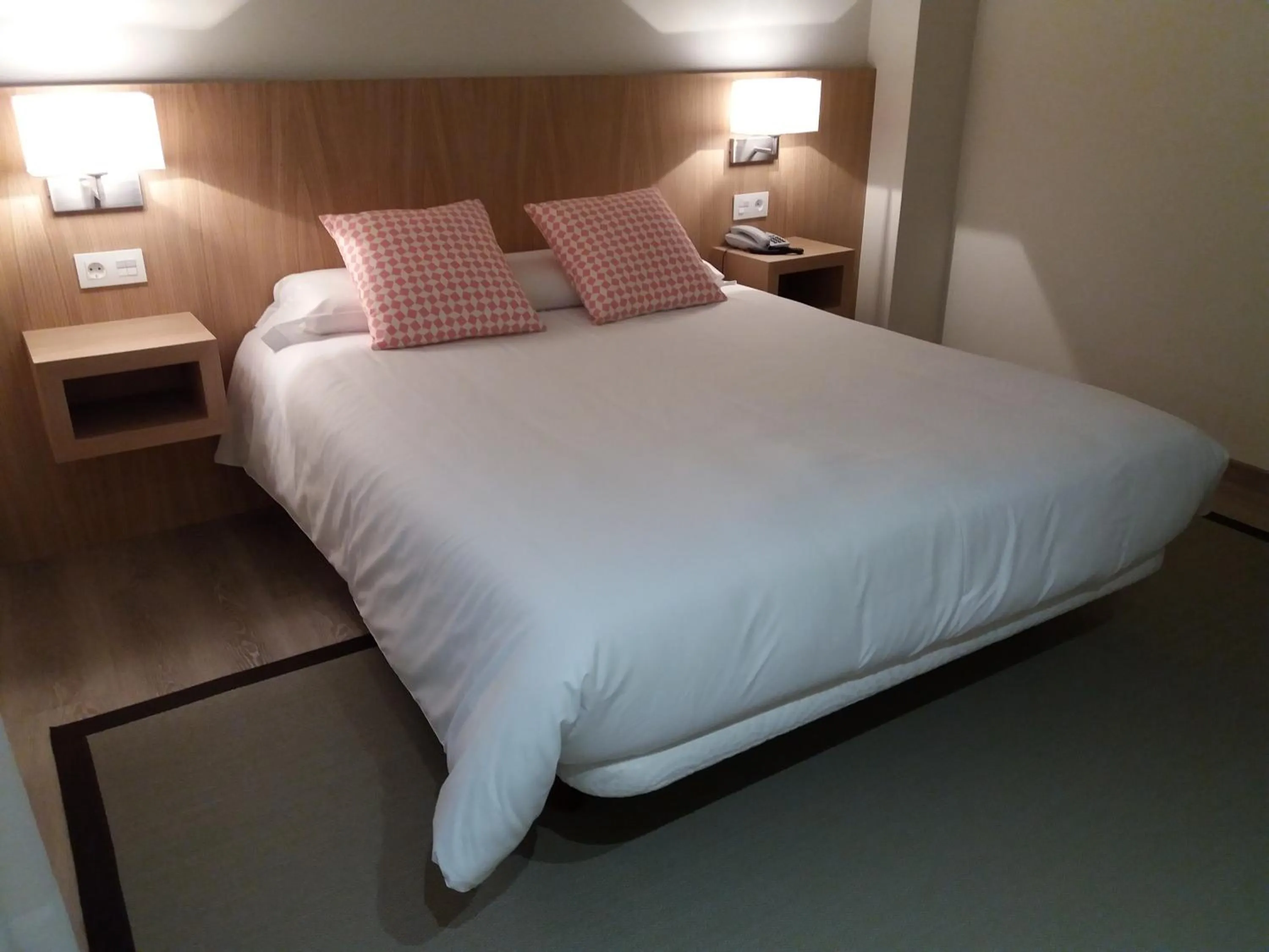 Bed in Hotel Mirador Ría de Arosa