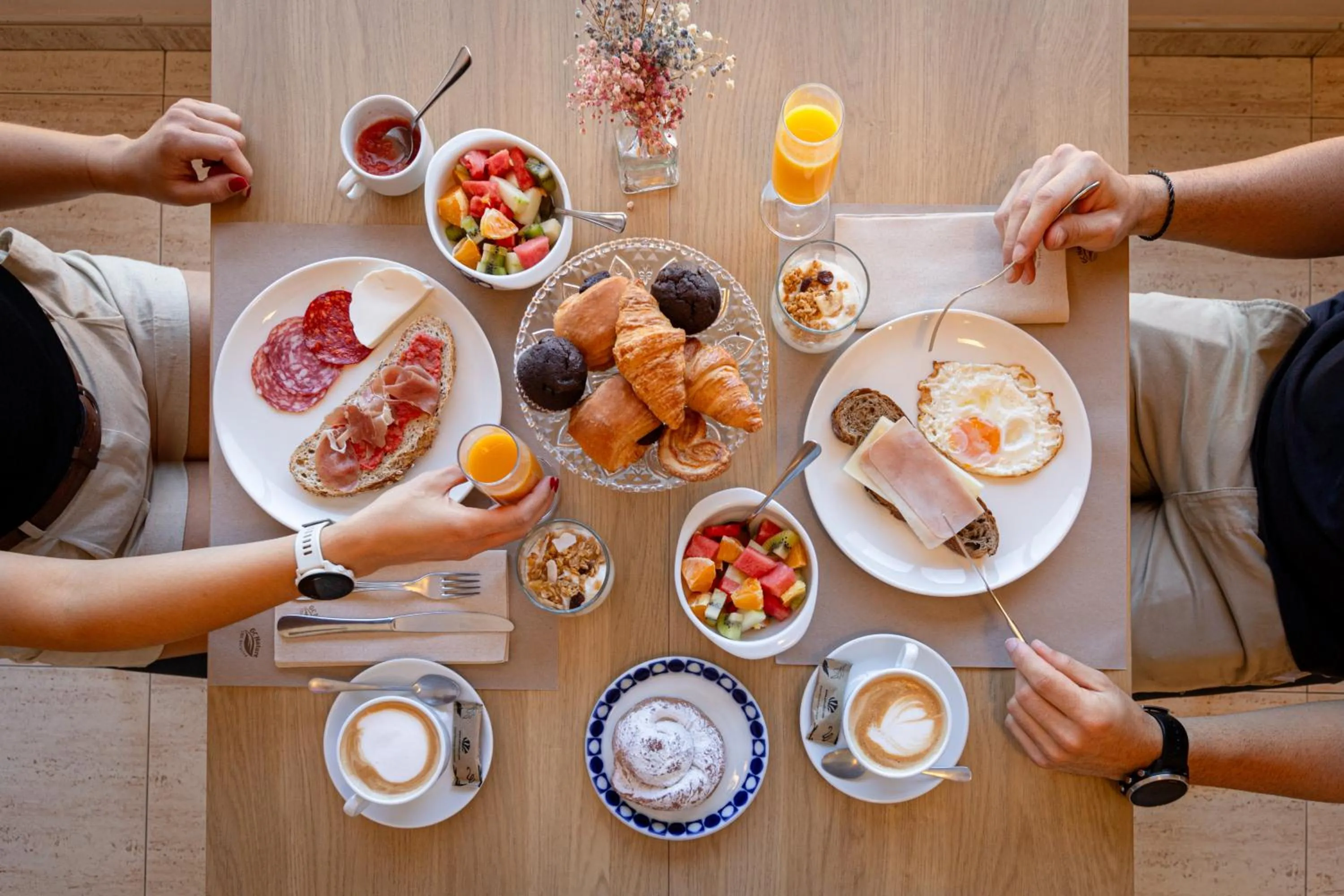 Buffet breakfast in Hotel Mirador Ría de Arosa