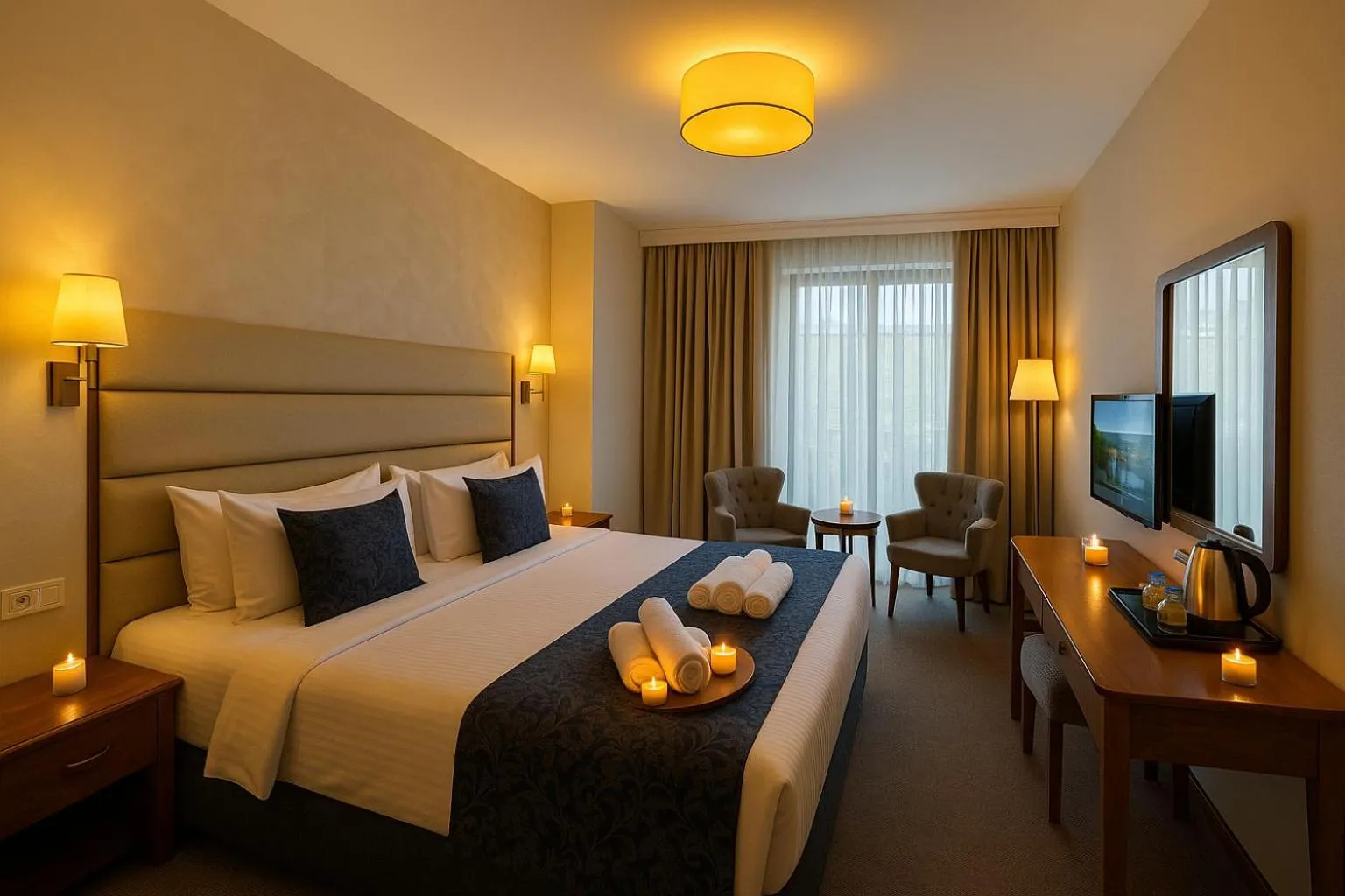 Bedroom, Bed in Istanbul Midpoint Hotel