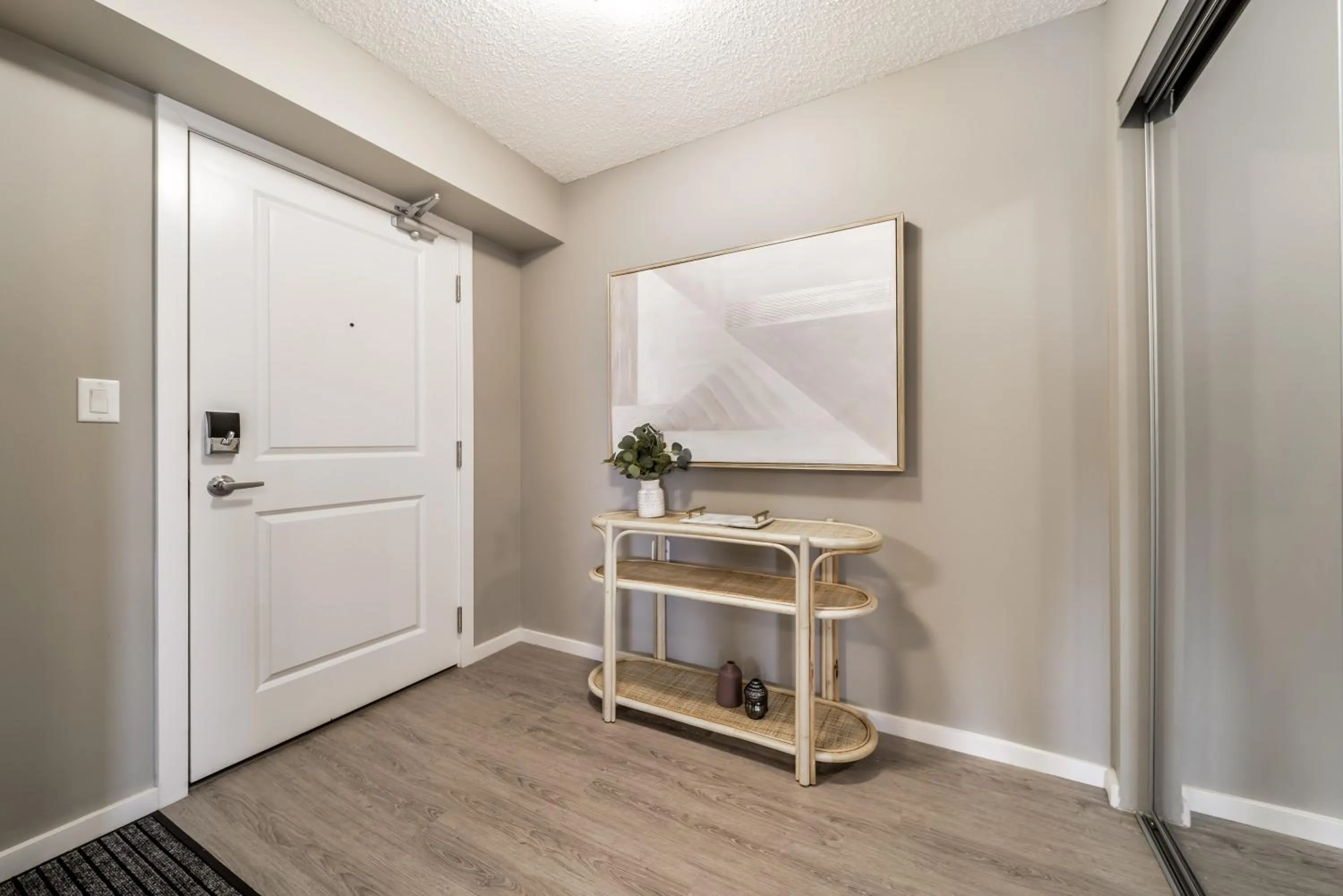Facade/entrance in Peaceful Oasis Condo, AC, Top Floor, Secure UG Parking, Balcony, King Bed!