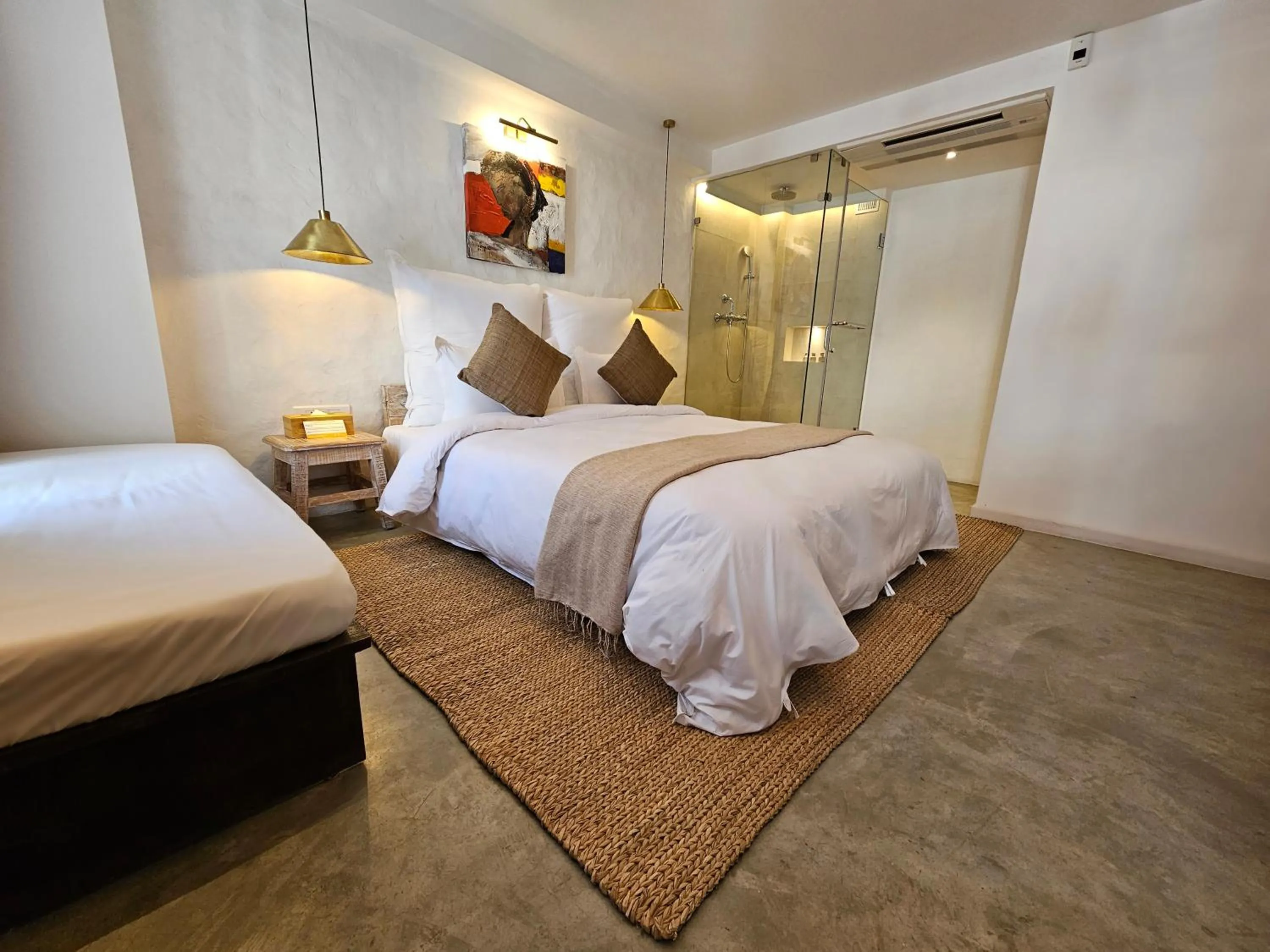 Photo of the whole room, Bed in The Nanee - Bhaktapur Durbar Square