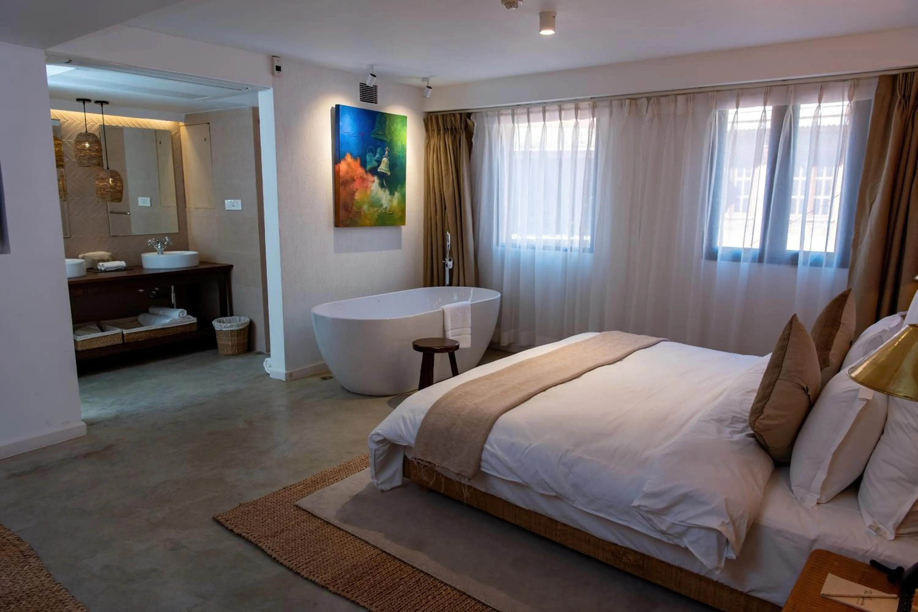 Photo of the whole room, Bed in The Nanee - Bhaktapur Durbar Square