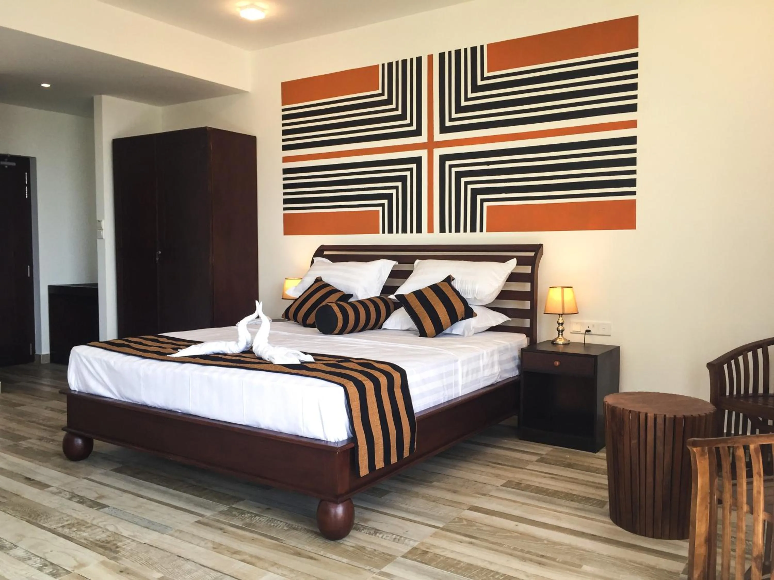 Bed in ARA Beach Resort Mirissa