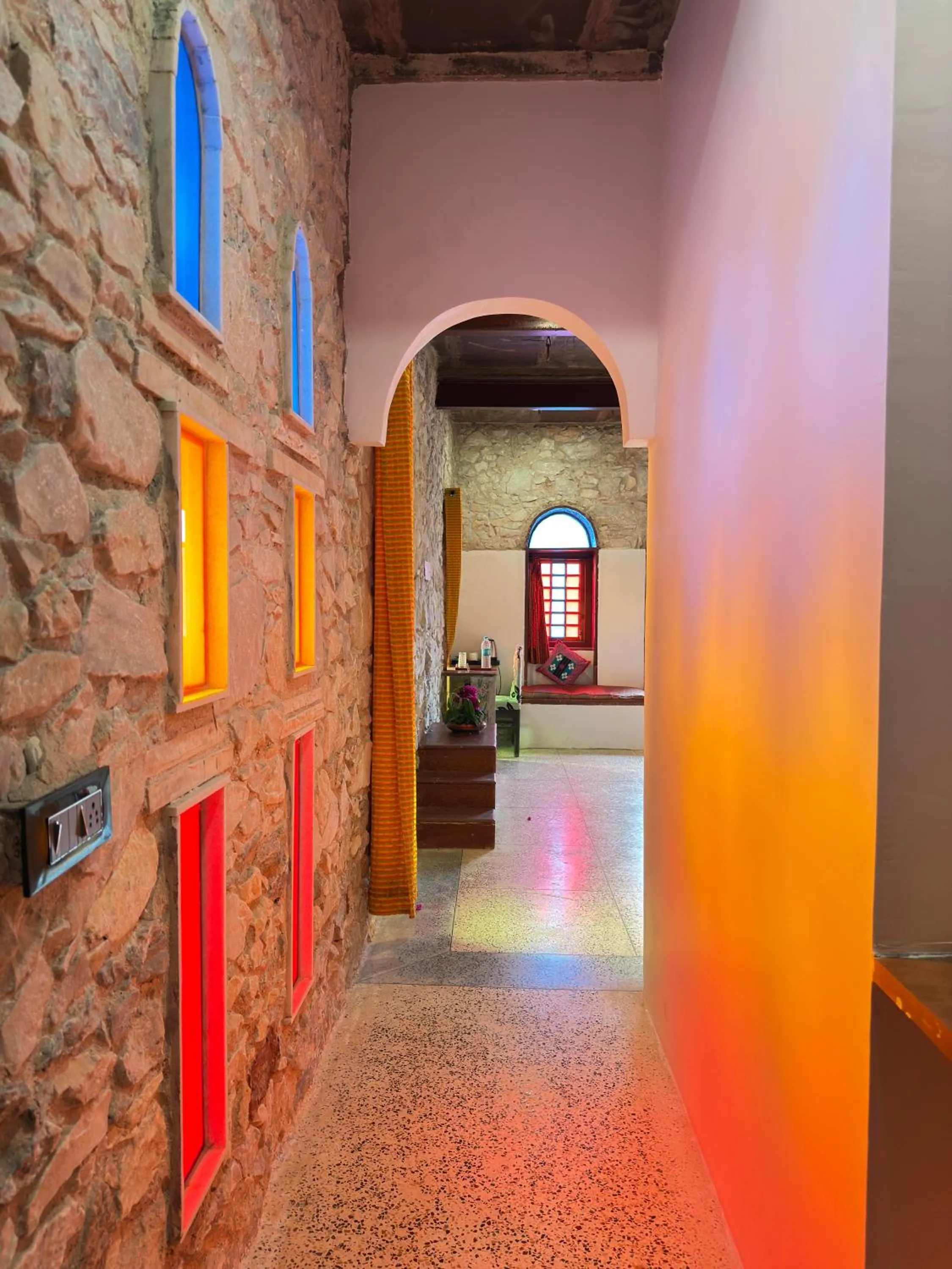 Living room in Sariska Kasba - A Village Resort