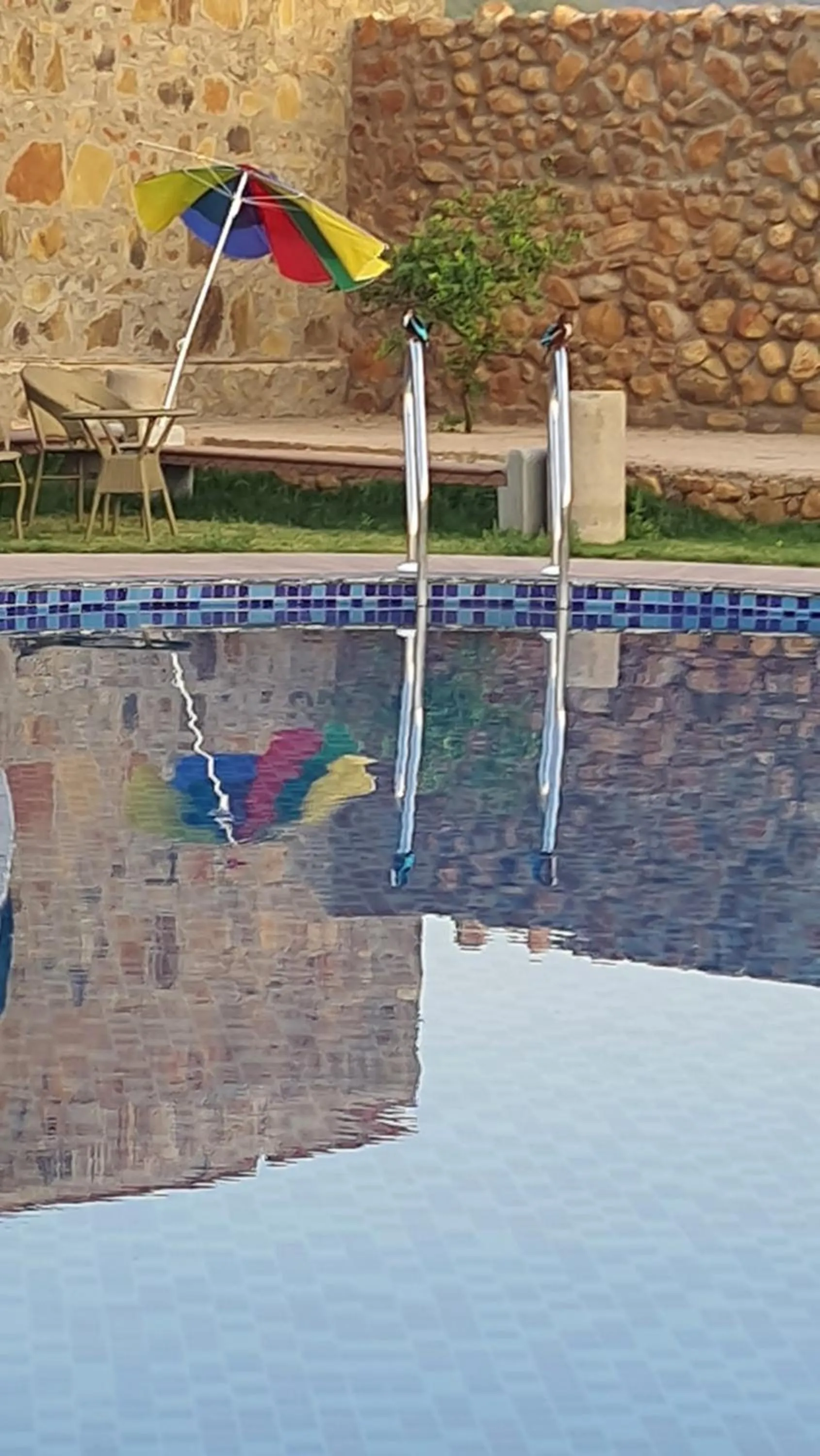 Pool view in Sariska Kasba - A Village Resort