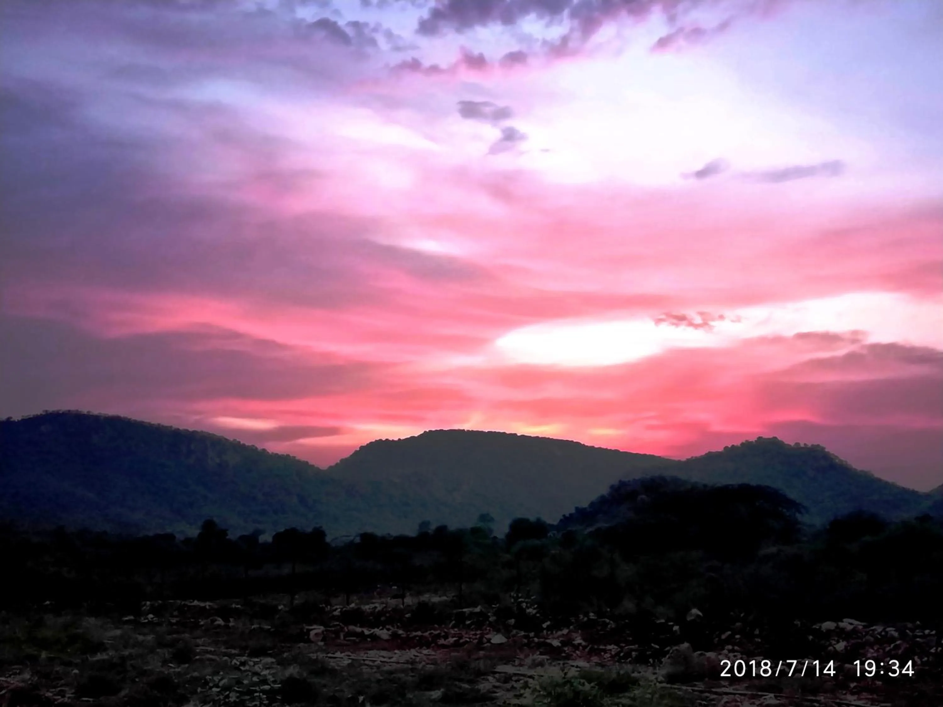 Mountain view in Sariska Kasba - A Village Resort