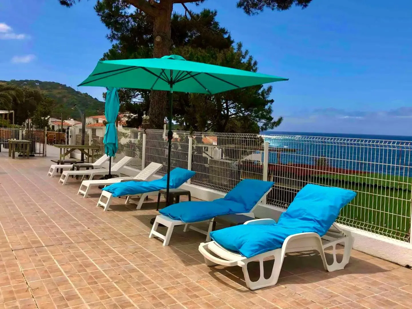 Pool view in Résidence Punta paliagi