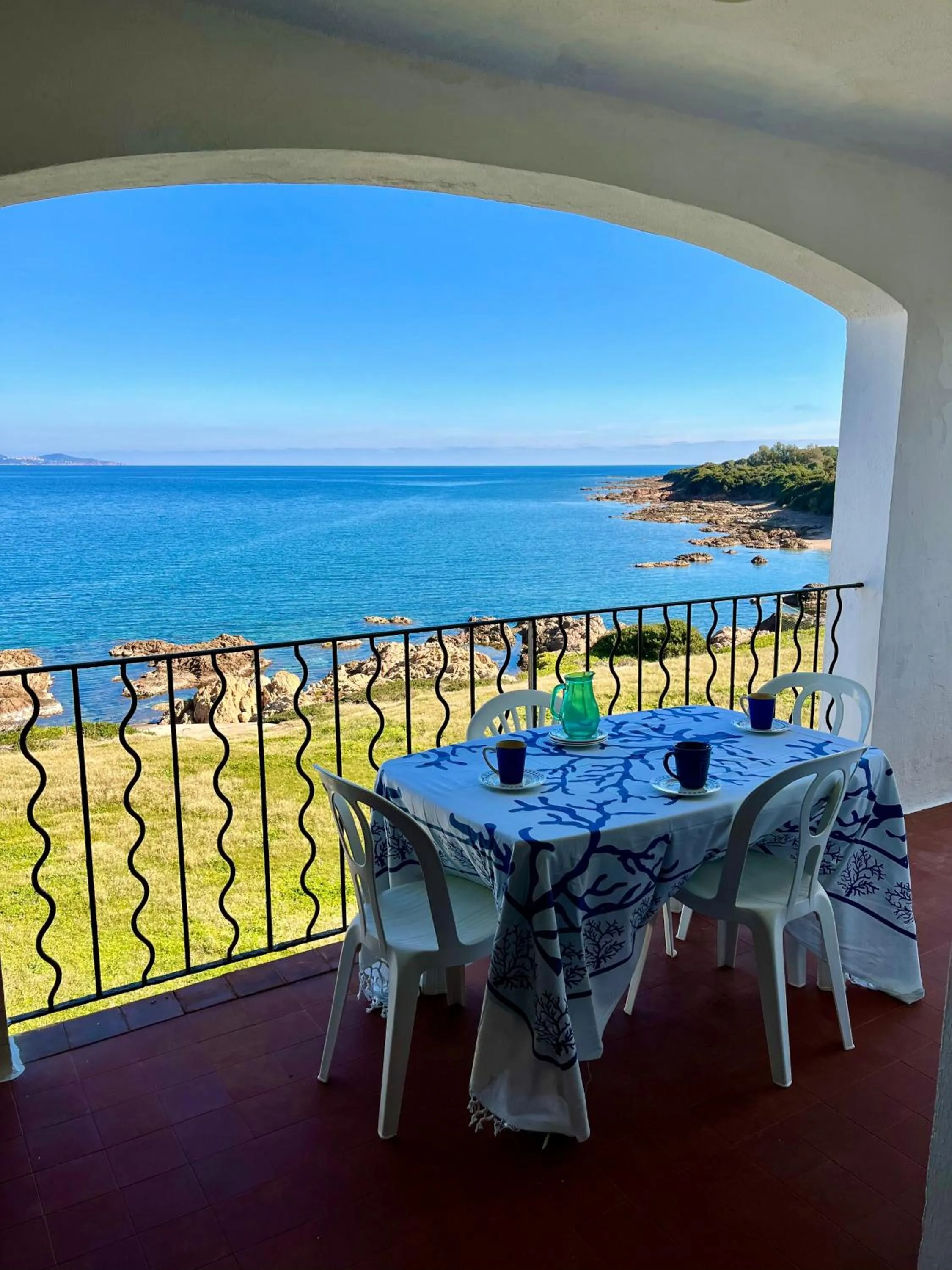 Balcony/Terrace in Résidence Punta paliagi