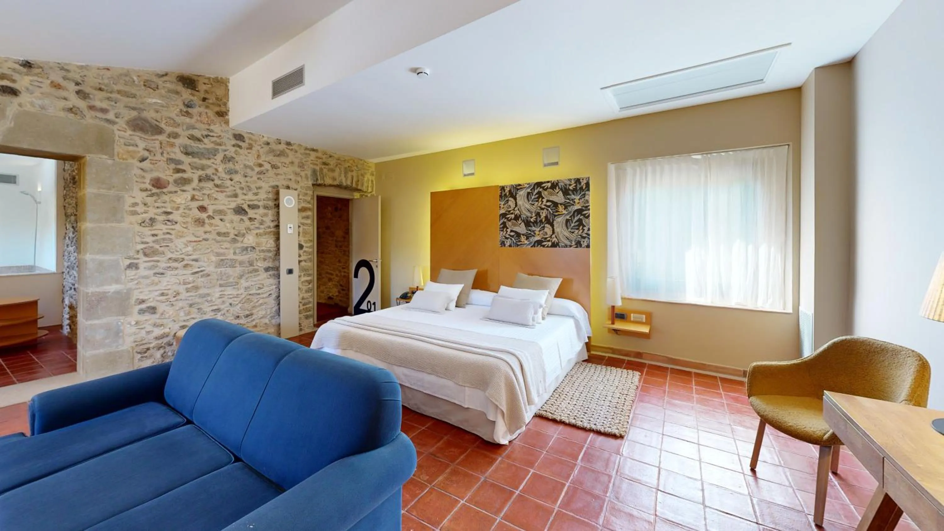 Bedroom, Bed in Arcs De Monells - Adults Only