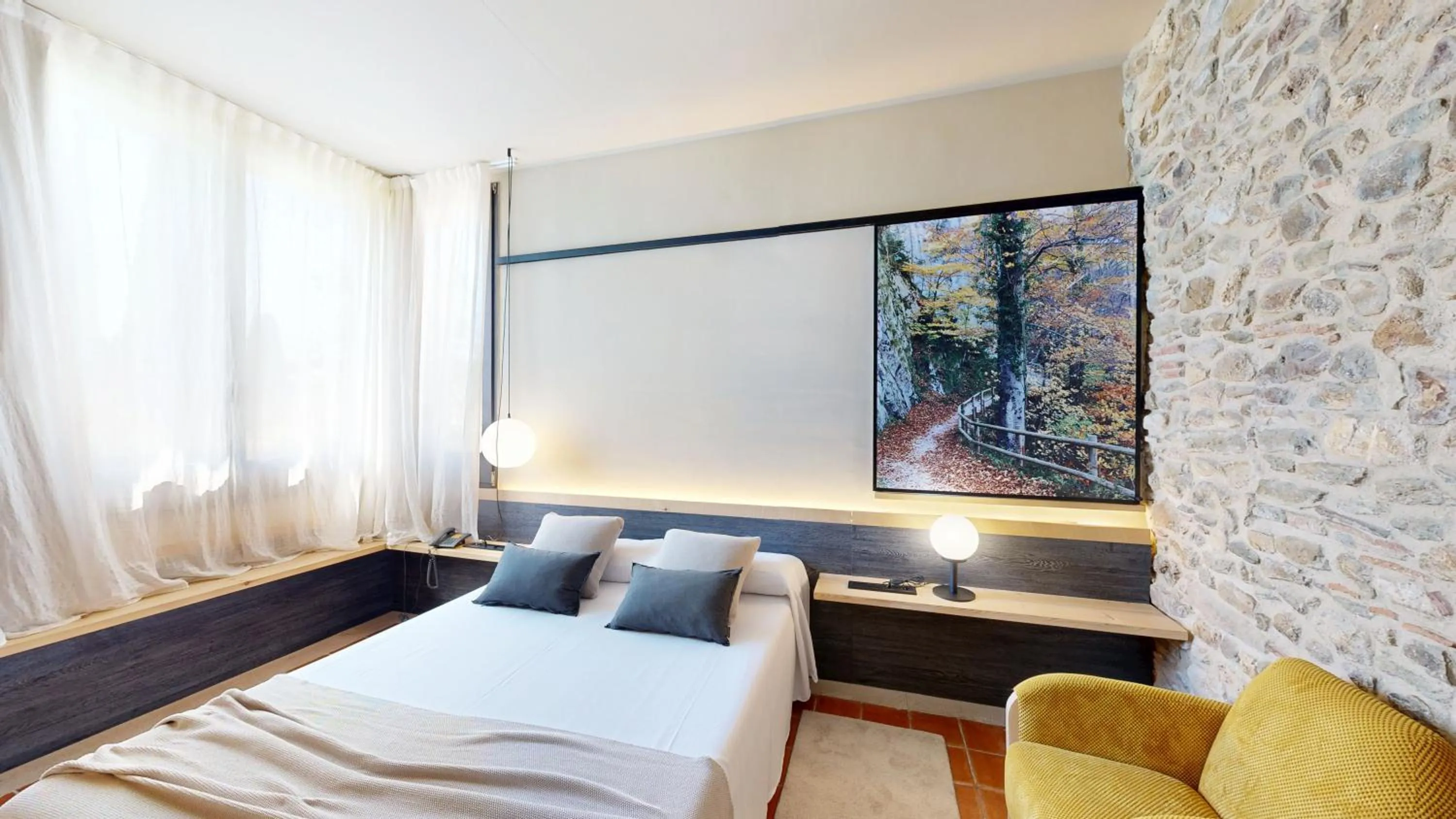 Bedroom, Bed in Arcs De Monells - Adults Only